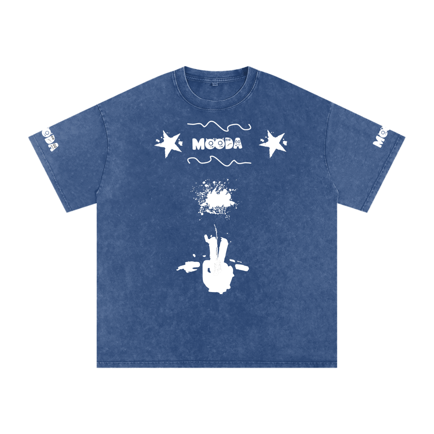 Mooda Snow Washed Oversized Cotton T-Shirt