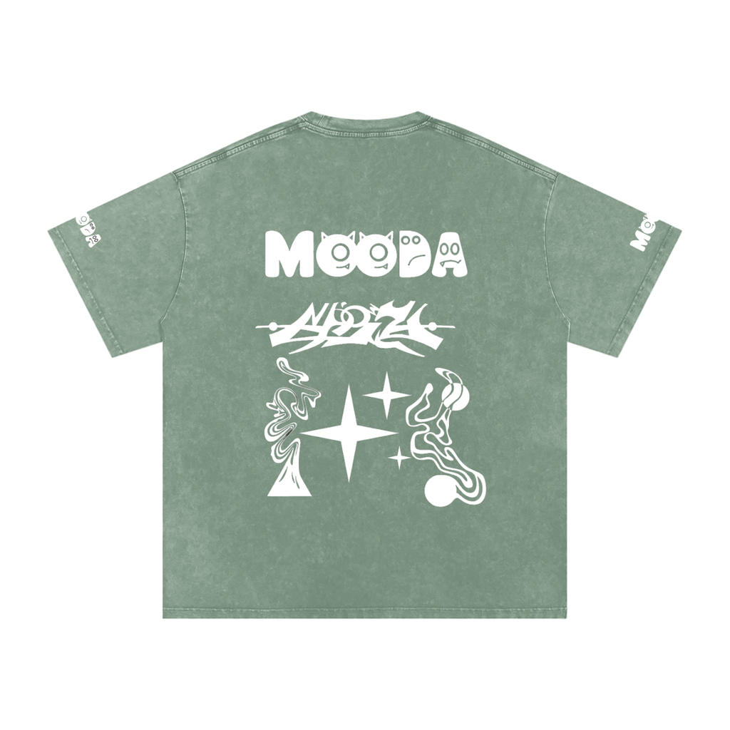 Mooda Snow Washed Oversized Cotton T-Shirt