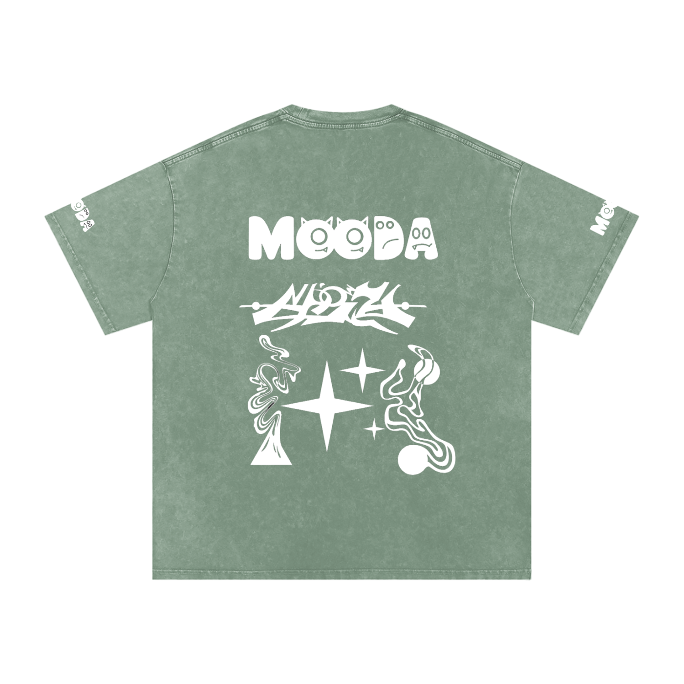 Mooda Snow Washed Oversized Cotton T-Shirt