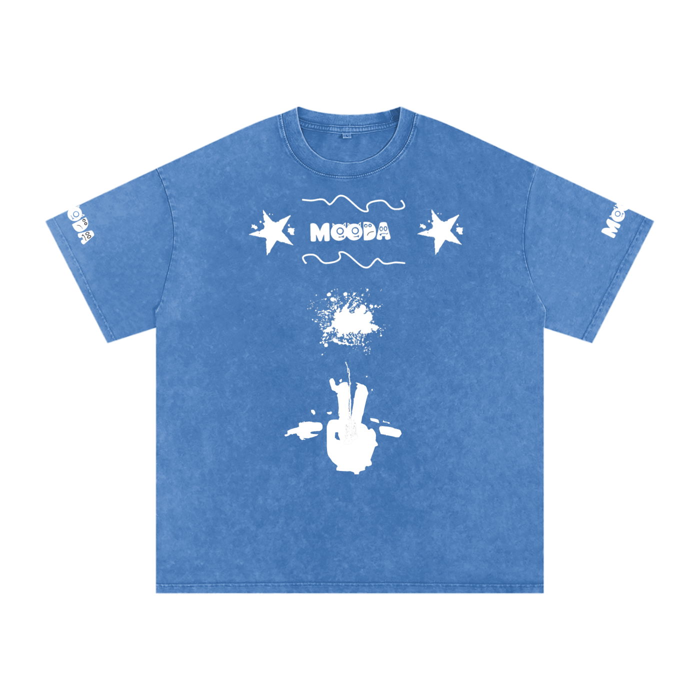 Mooda Snow Washed Oversized Cotton T-Shirt