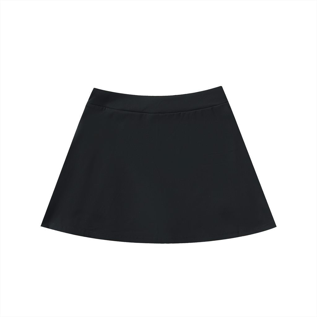 Mooda High-Waist Pocketed A-Line Skirt