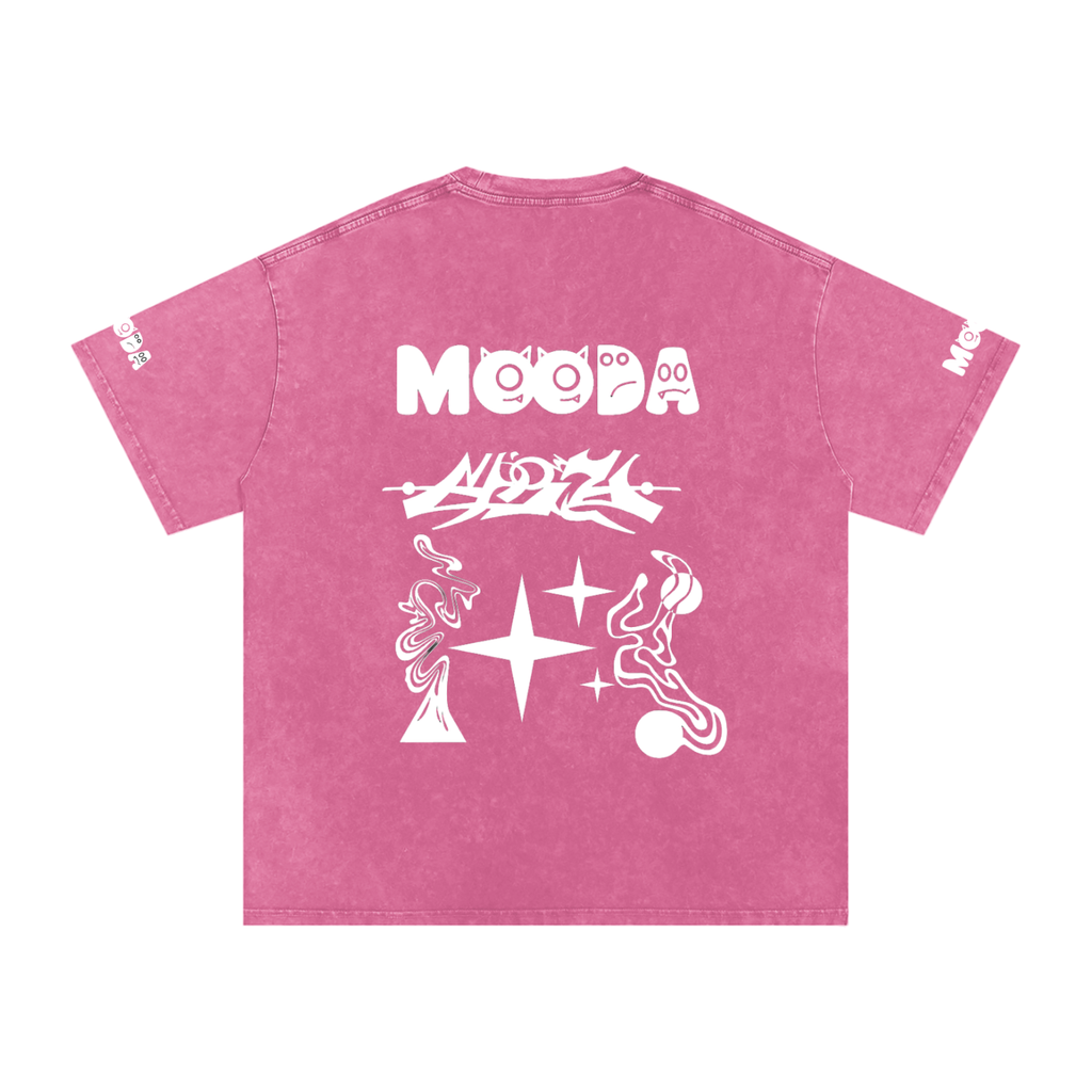 Mooda Snow Washed Oversized Cotton T-Shirt