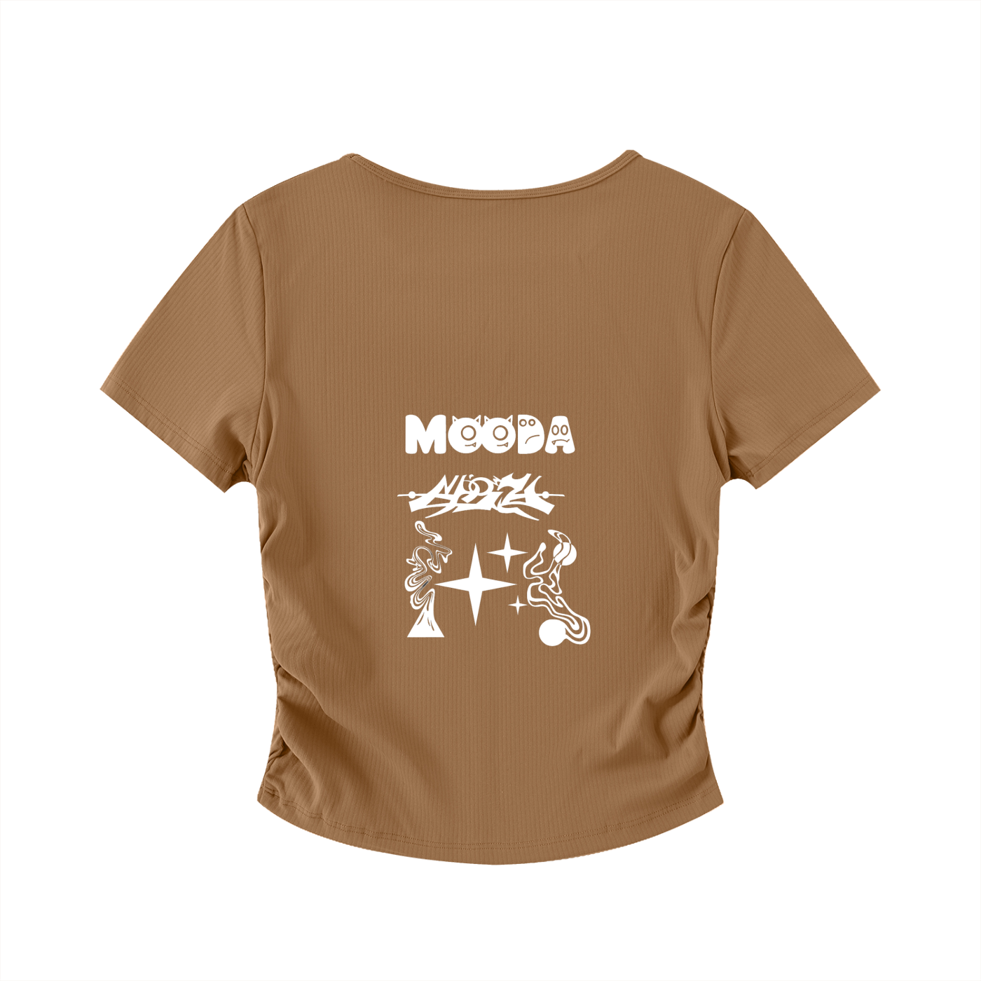 Mooda Ruched Bodycon Crop Top