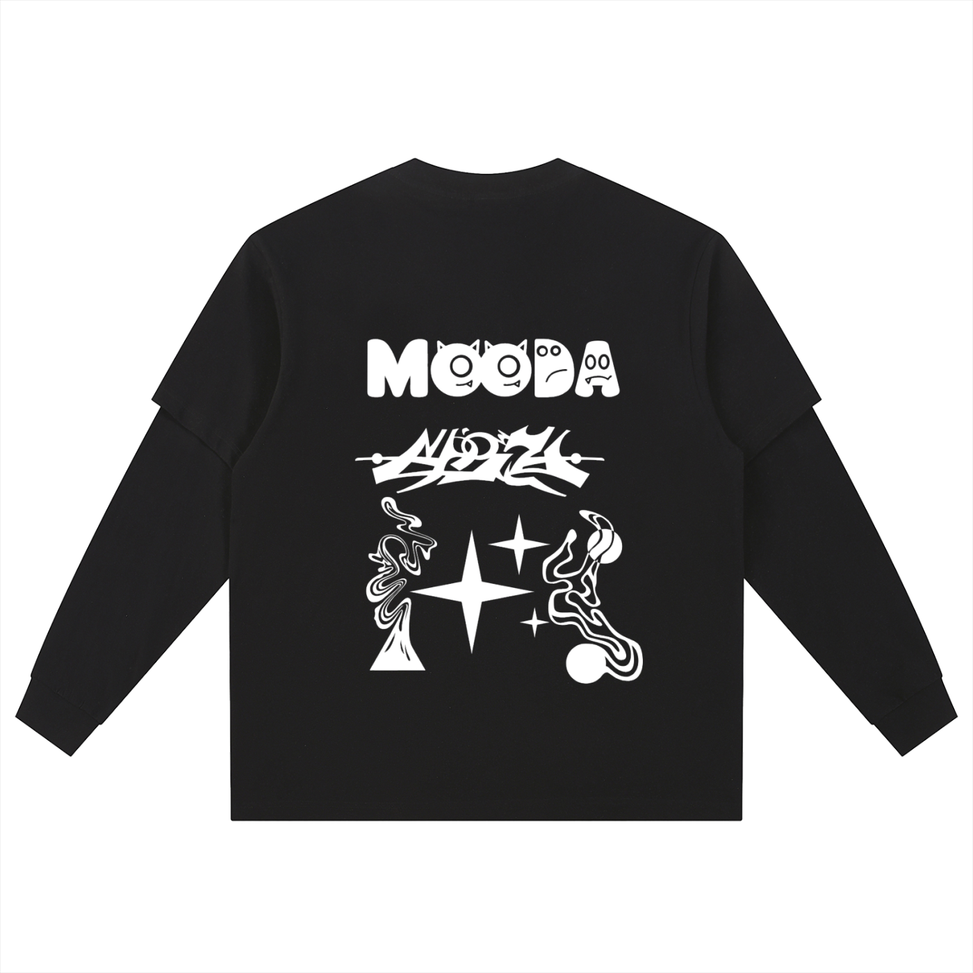 Layered Long Sleeve Oversized Tee