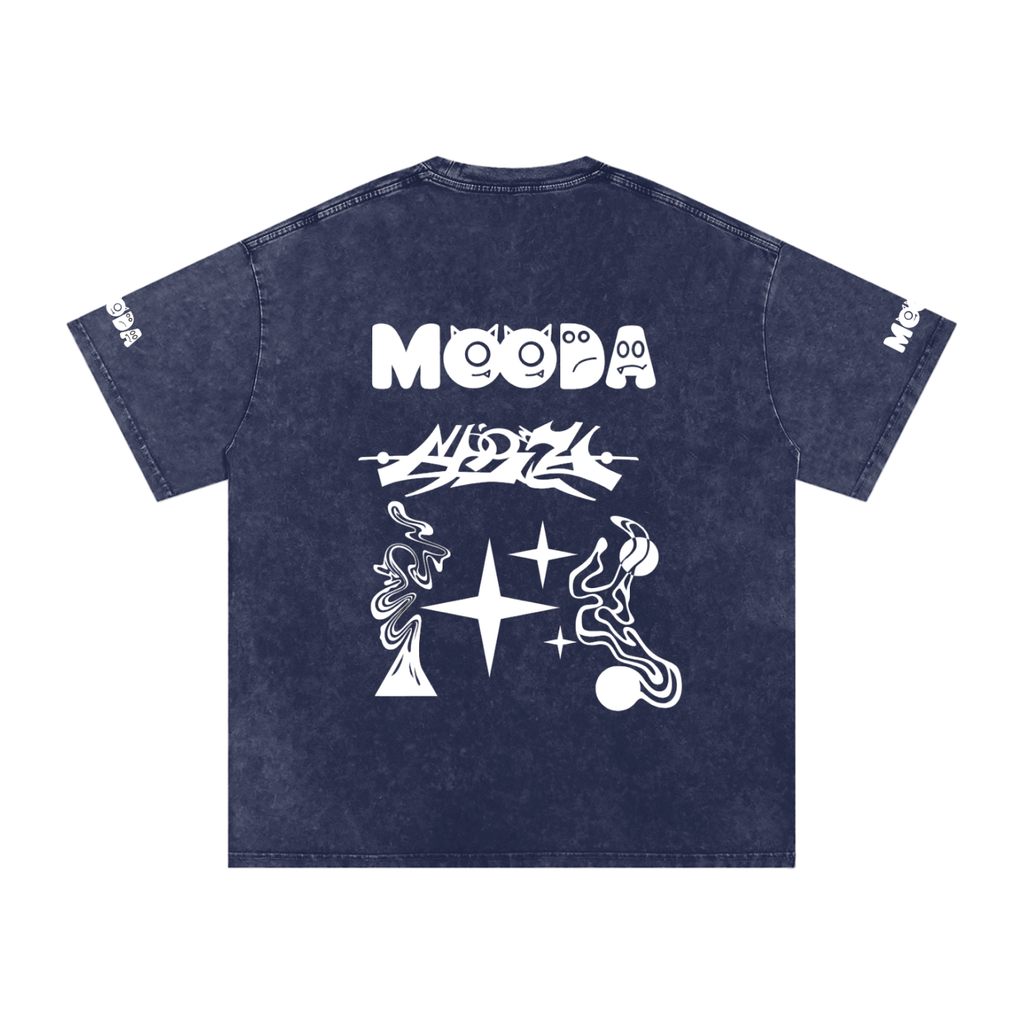 Mooda Snow Washed Oversized Cotton T-Shirt
