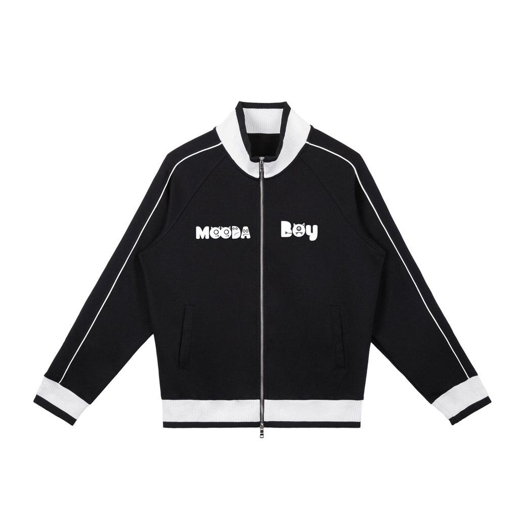 Mooda Color Block Raglan Sleeve Zip Track Jacket