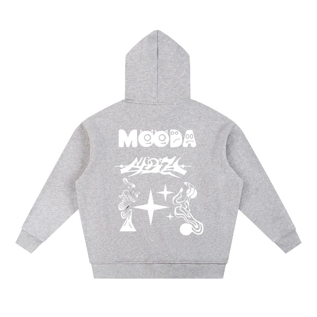 Mooda Sun Fade Contrast Tape Fleece Hoodie