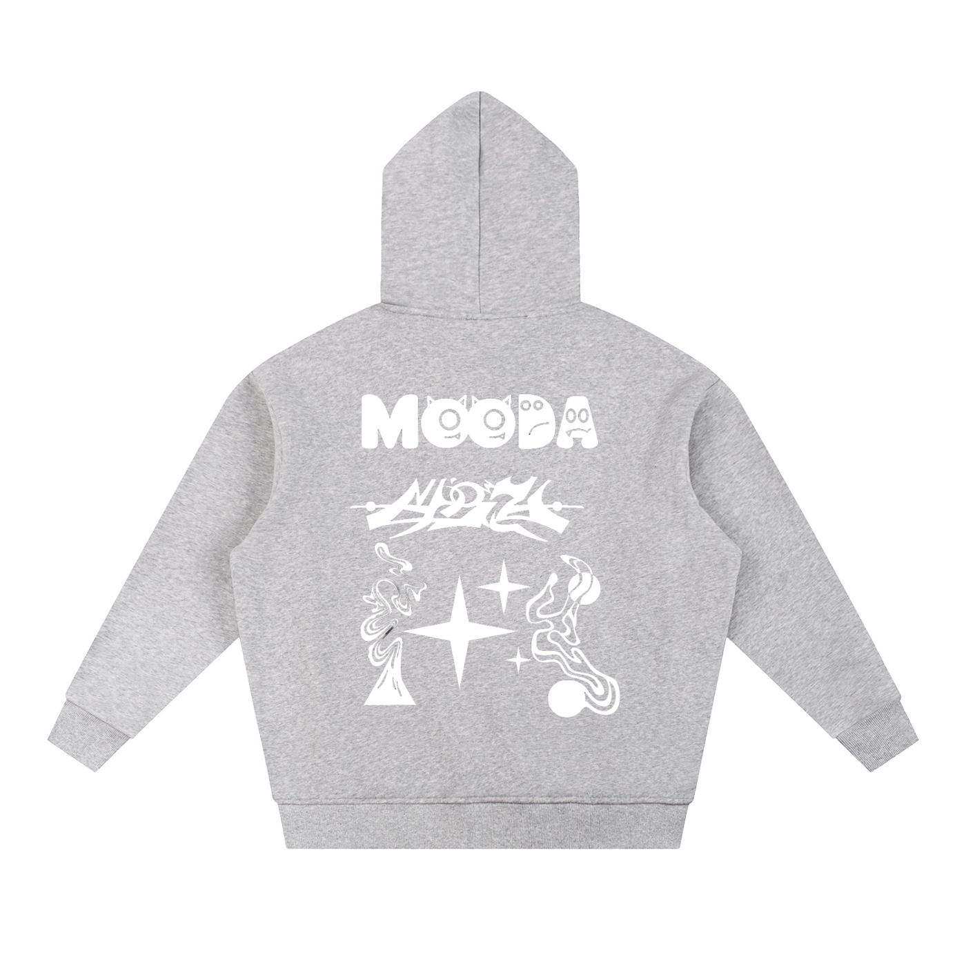 Mooda Sun Fade Contrast Tape Fleece Hoodie