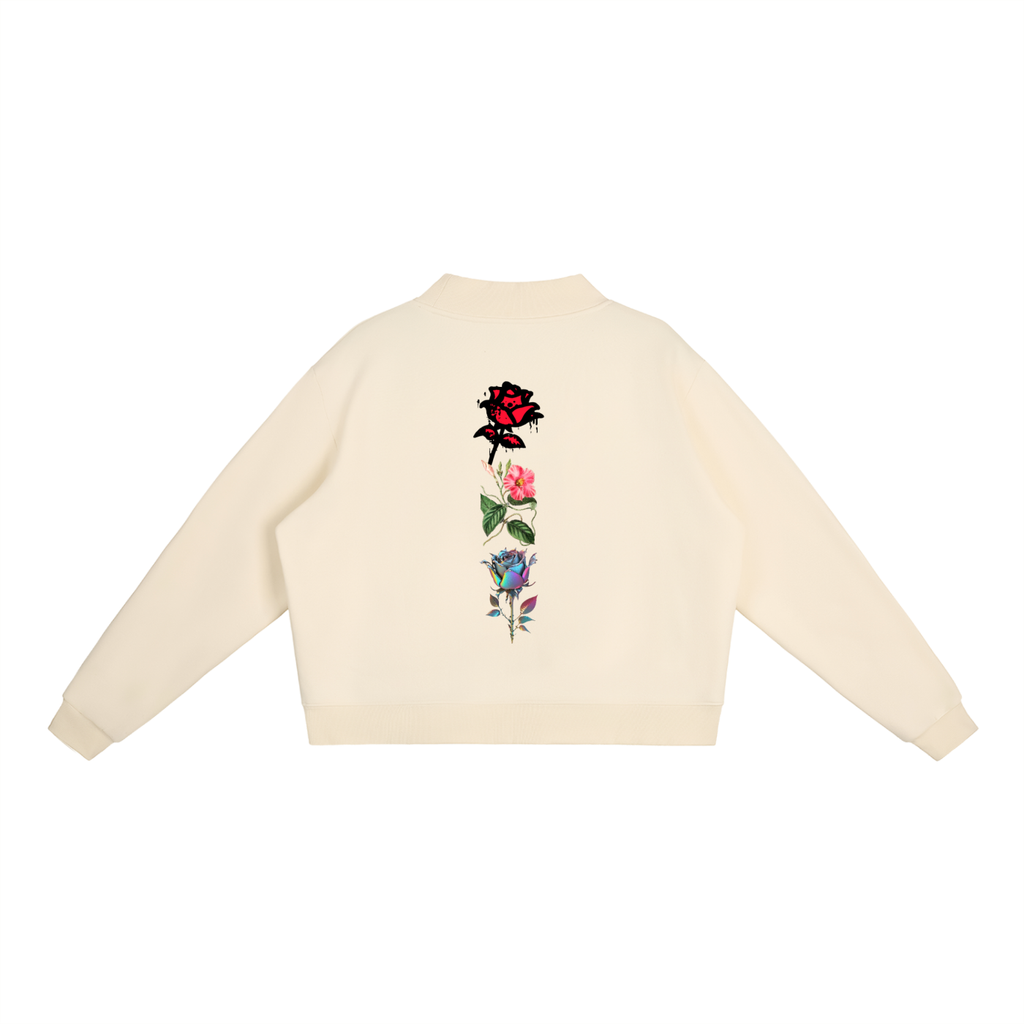 Mooda Essential Fleece Mock-Neck Crew Sweatshirt