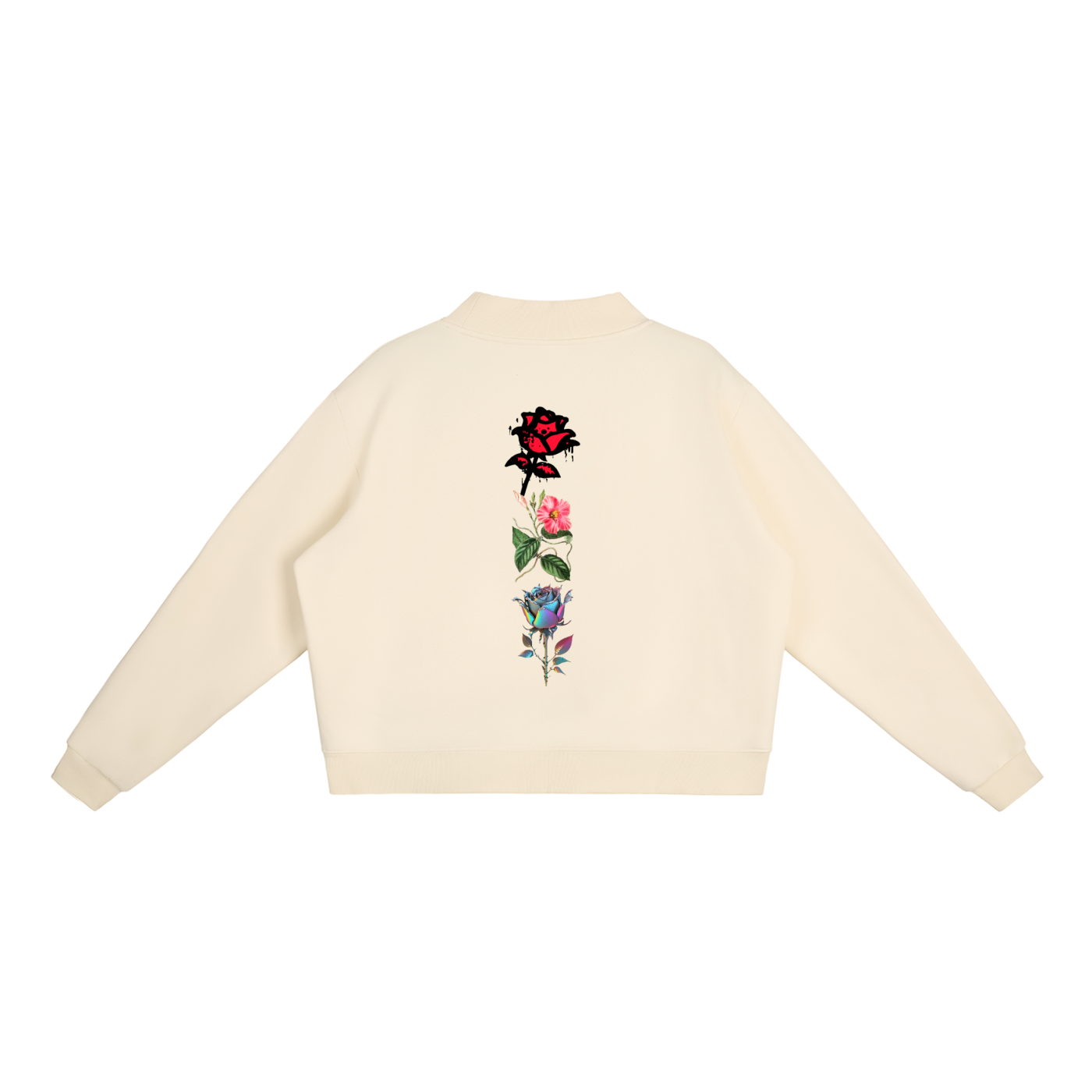 Mooda Essential Fleece Mock-Neck Crew Sweatshirt