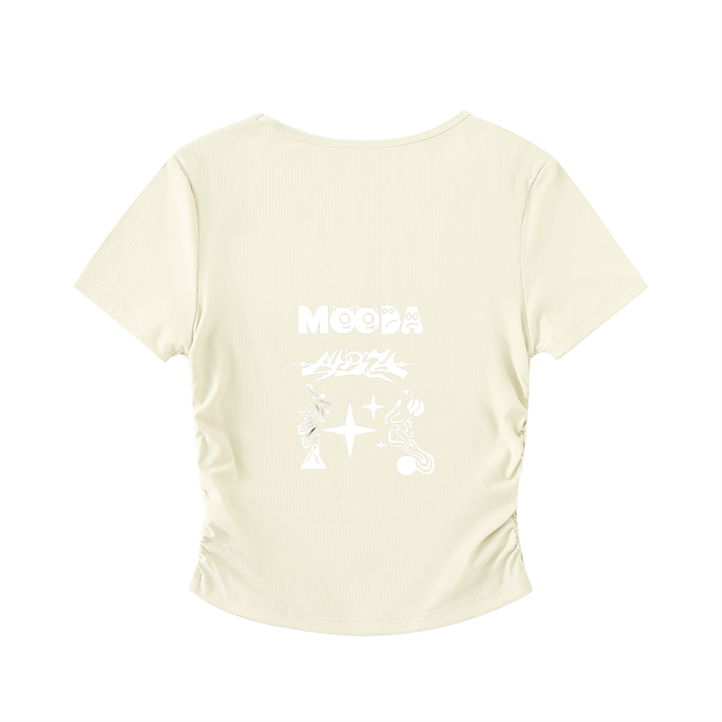 Mooda Ruched Bodycon Crop Top