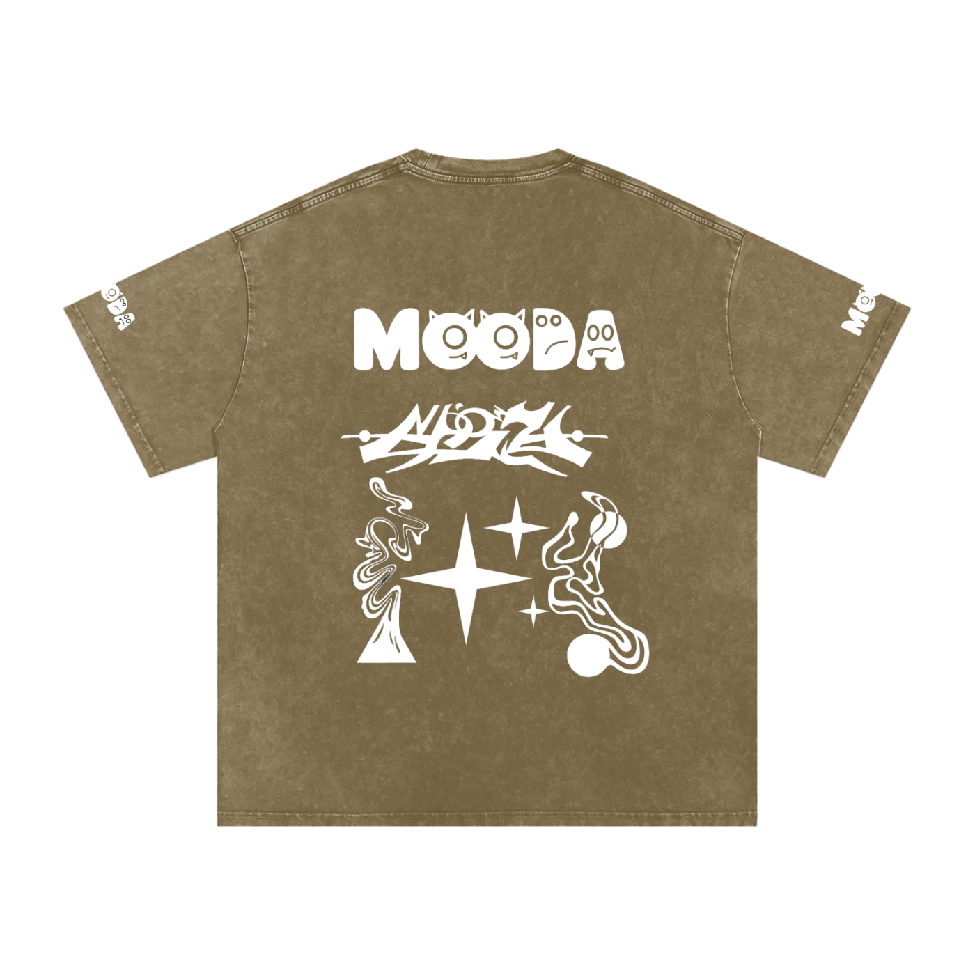Mooda Snow Washed Oversized Cotton T-Shirt