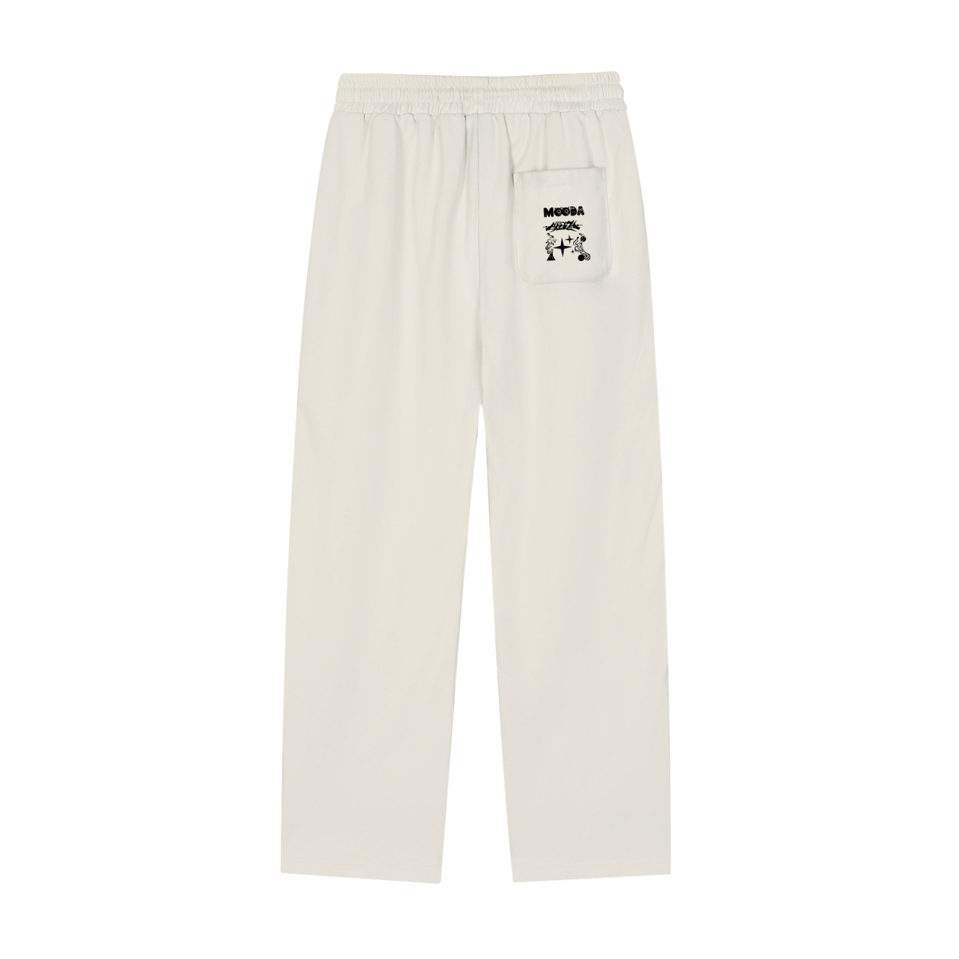 Mooda Reflection Striped Straight-Leg Sweatpants