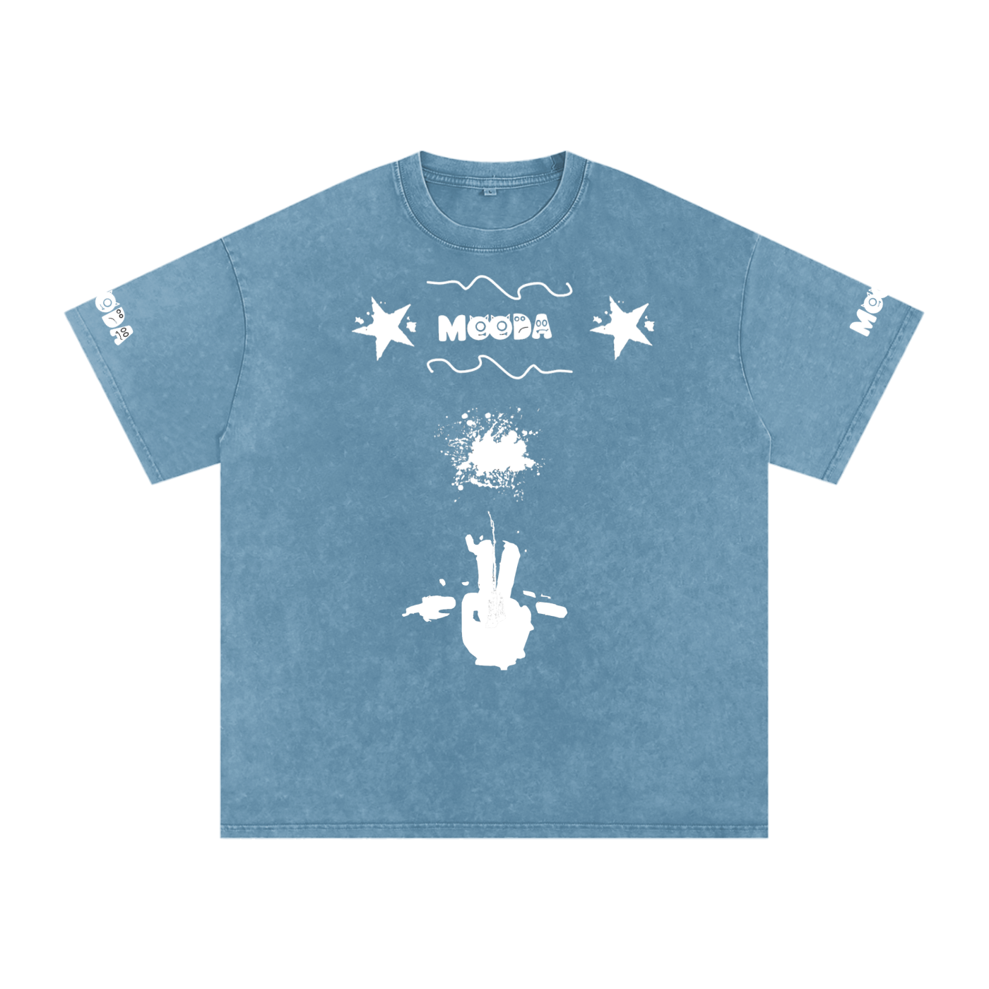 Mooda Snow Washed Oversized Cotton T-Shirt