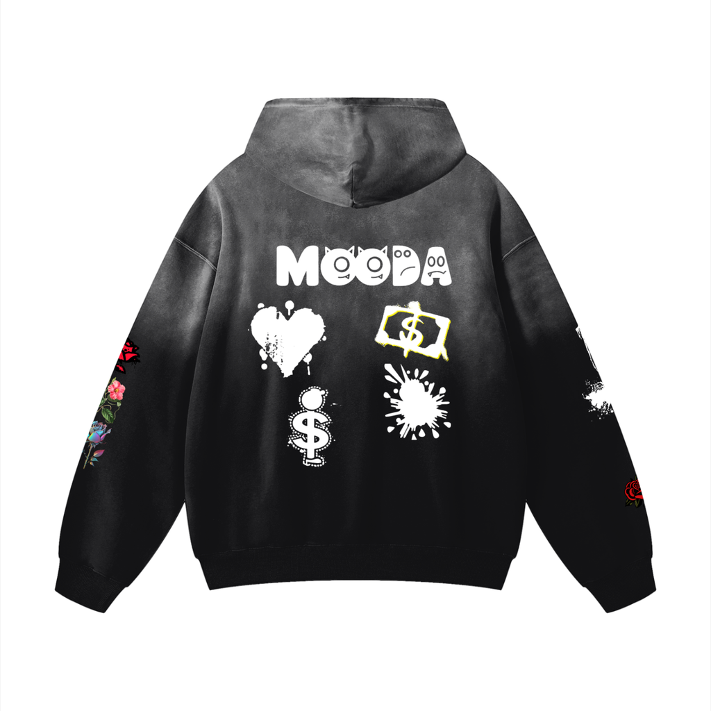 Mooda Heavyweight Sunfade Oversized Hoodie