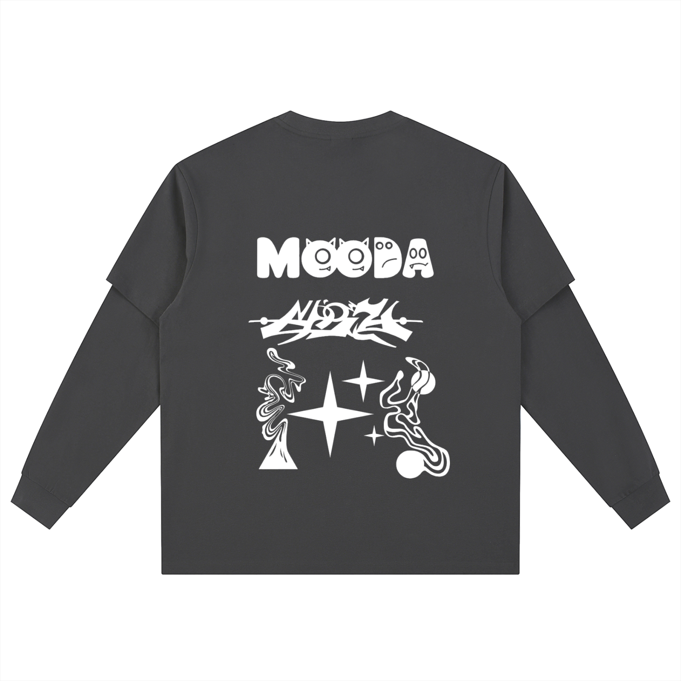 Layered Long Sleeve Oversized Tee