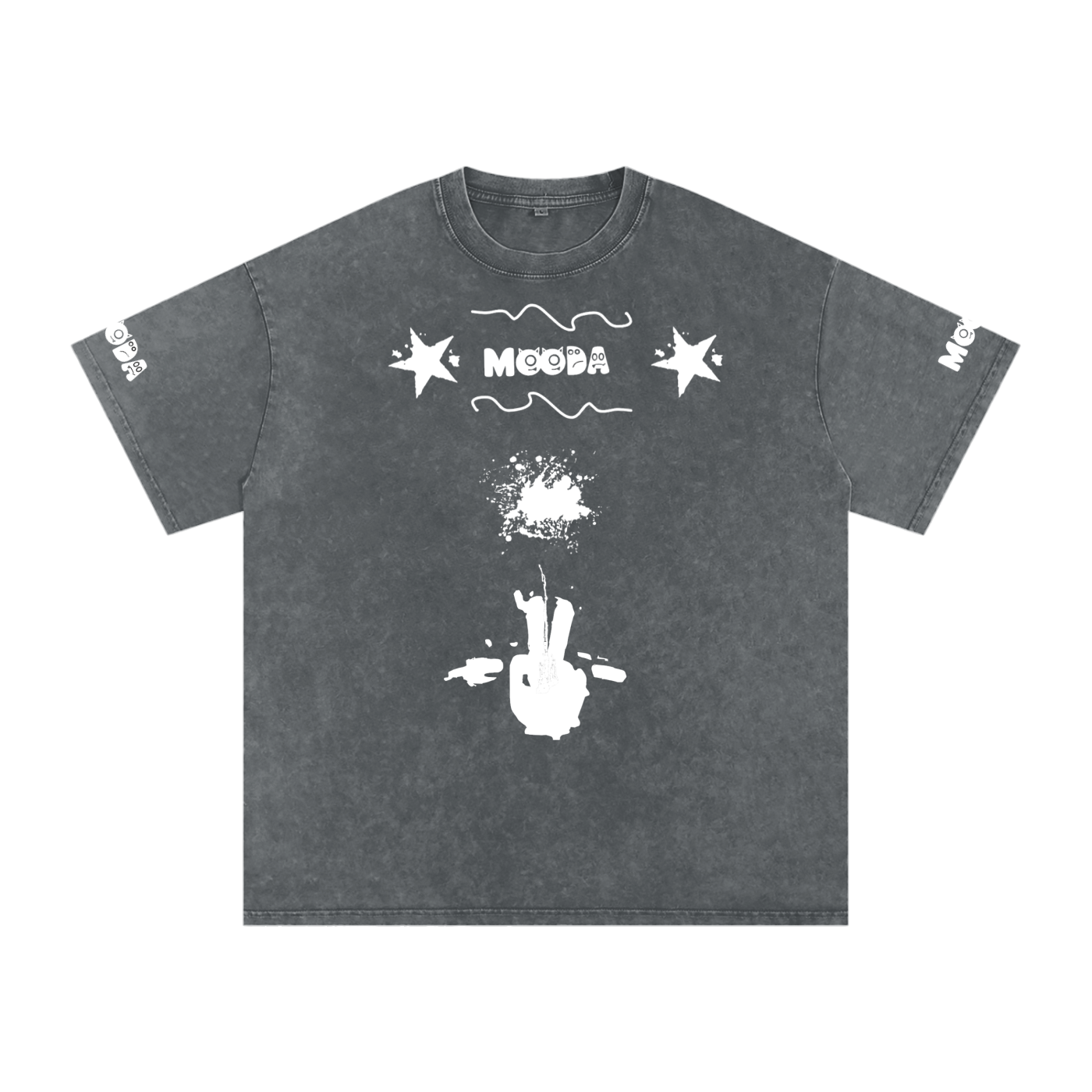 Mooda Snow Washed Oversized Cotton T-Shirt