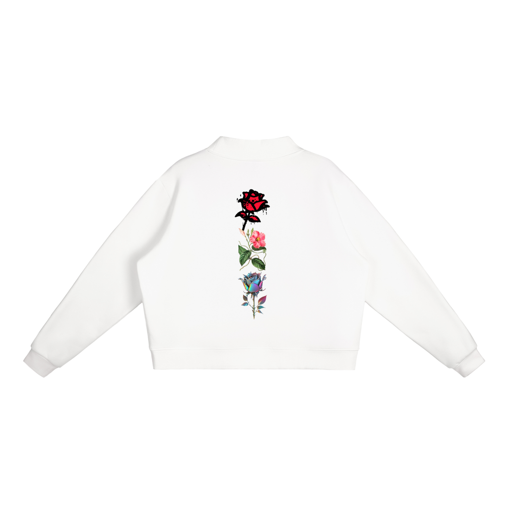 Mooda Essential Fleece Mock-Neck Crew Sweatshirt