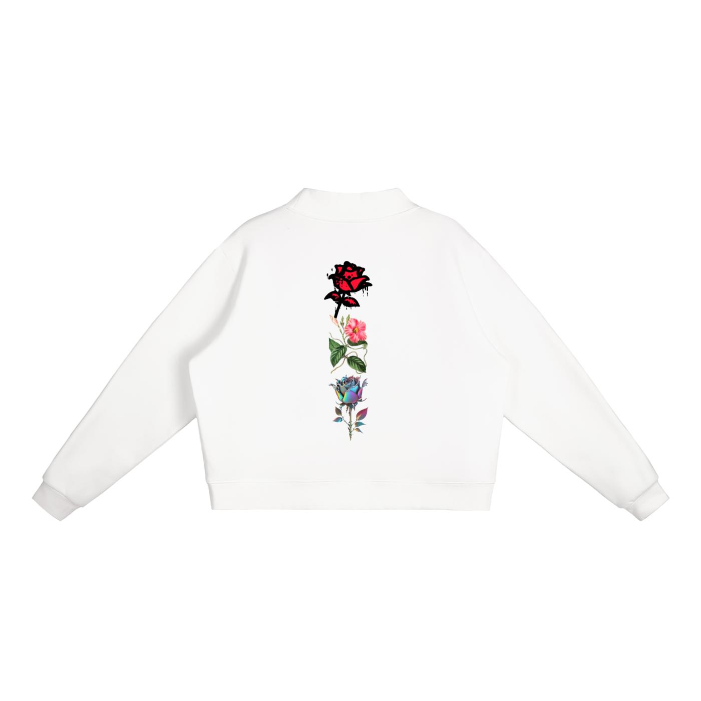 Mooda Essential Fleece Mock-Neck Crew Sweatshirt