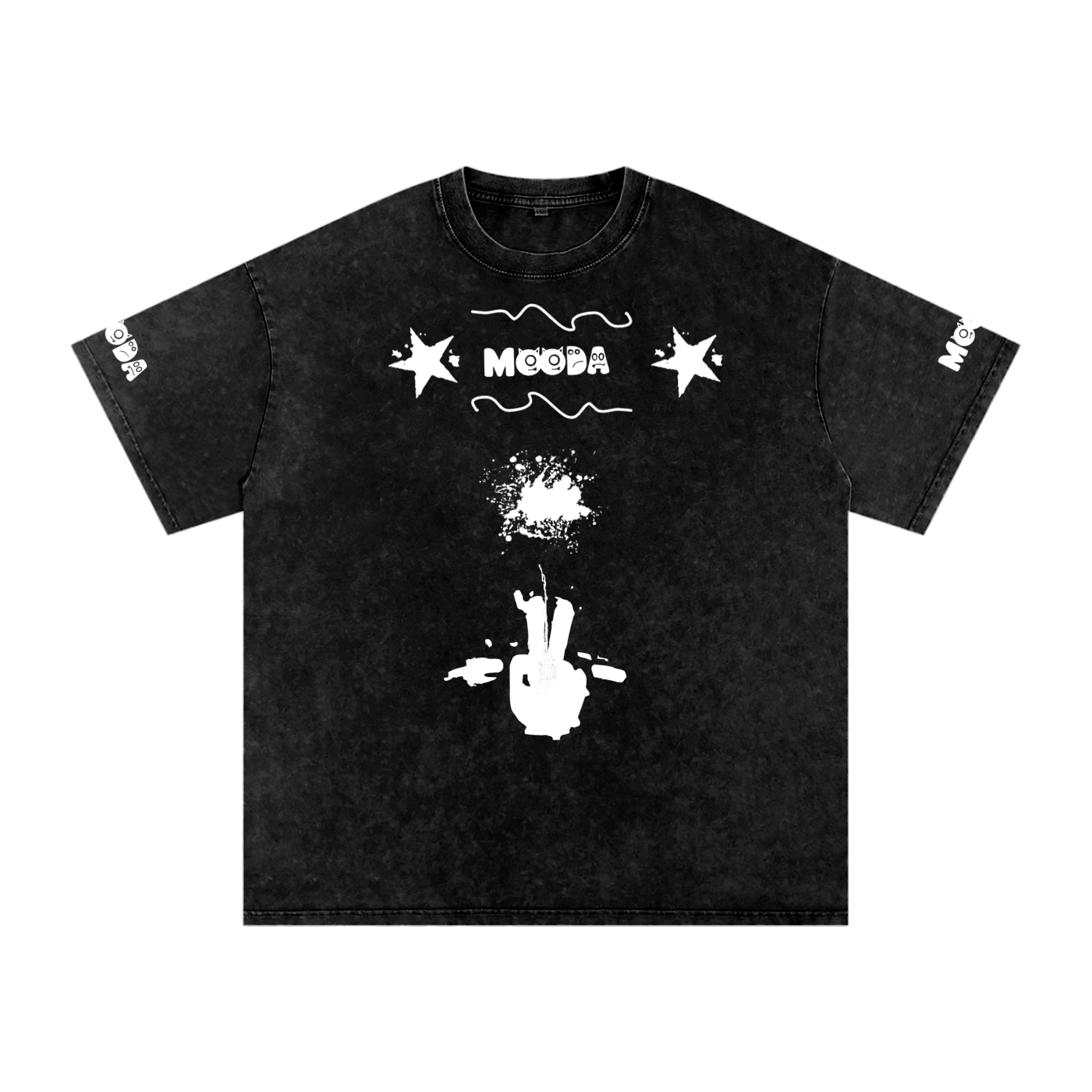 Mooda Snow Washed Oversized Cotton T-Shirt
