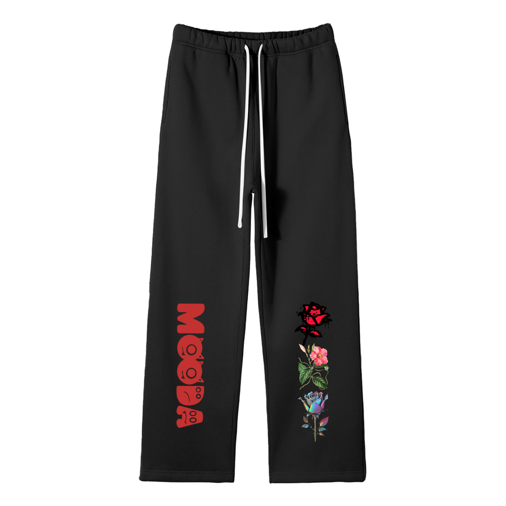 Mooda Unisex Solid Color Fleece Straight Leg Pants
