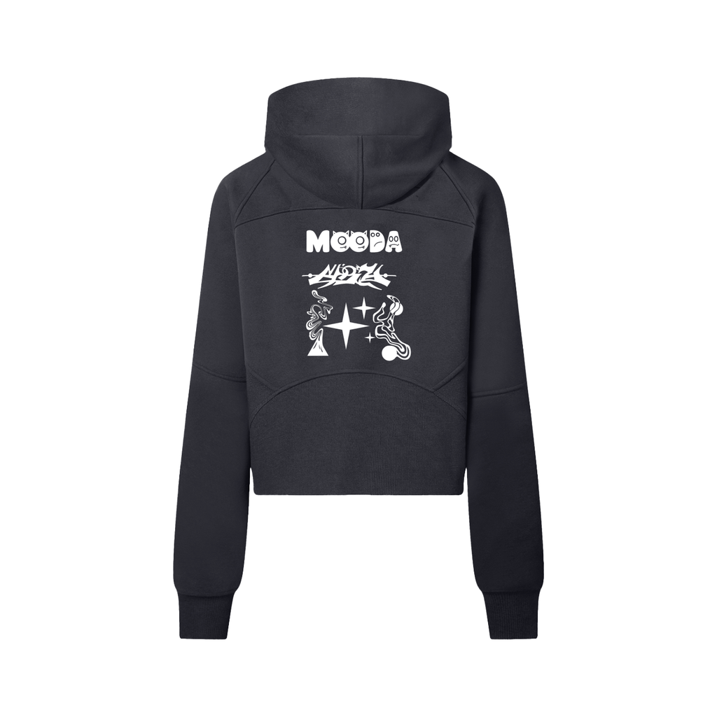 Cropped Half-Zip Hoodie