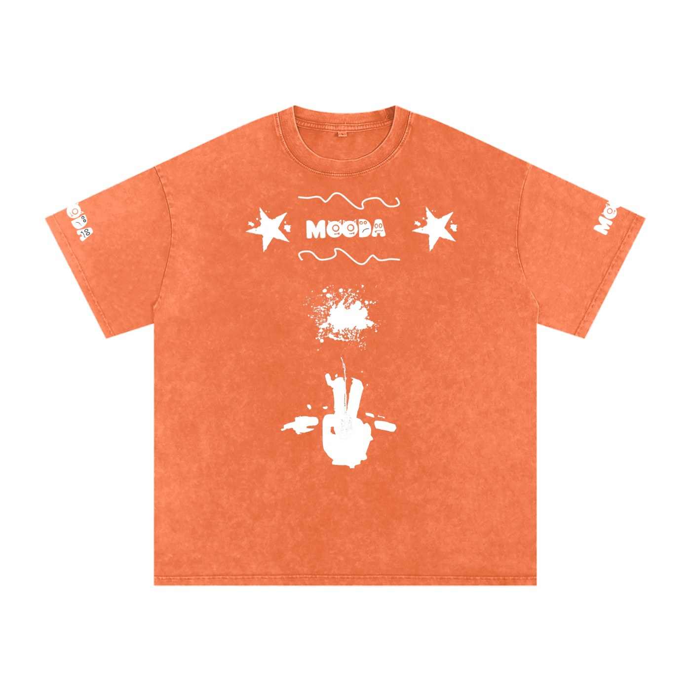 Mooda Snow Washed Oversized Cotton T-Shirt