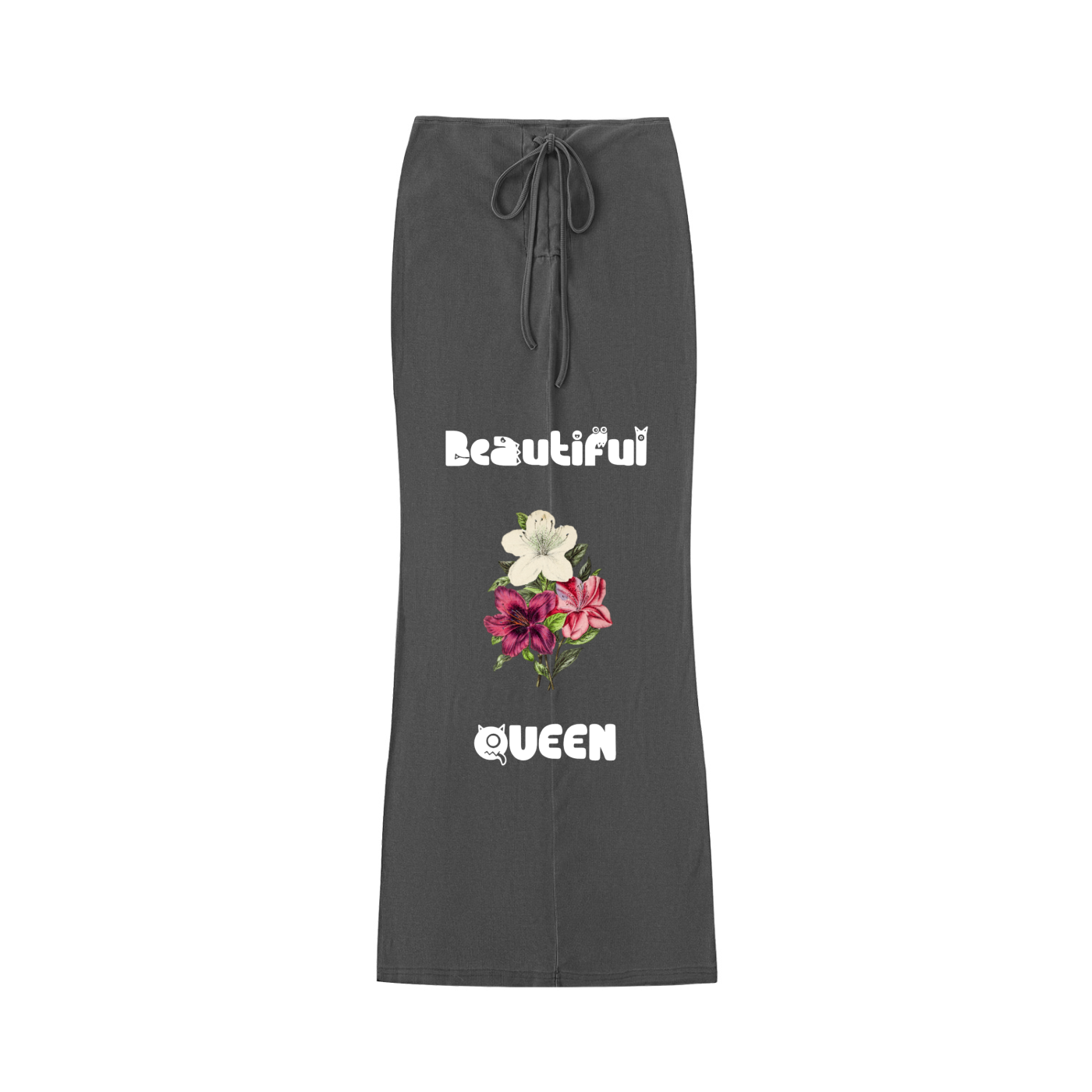 Mooda Dyed Washed Drawstring Maxi Skirt