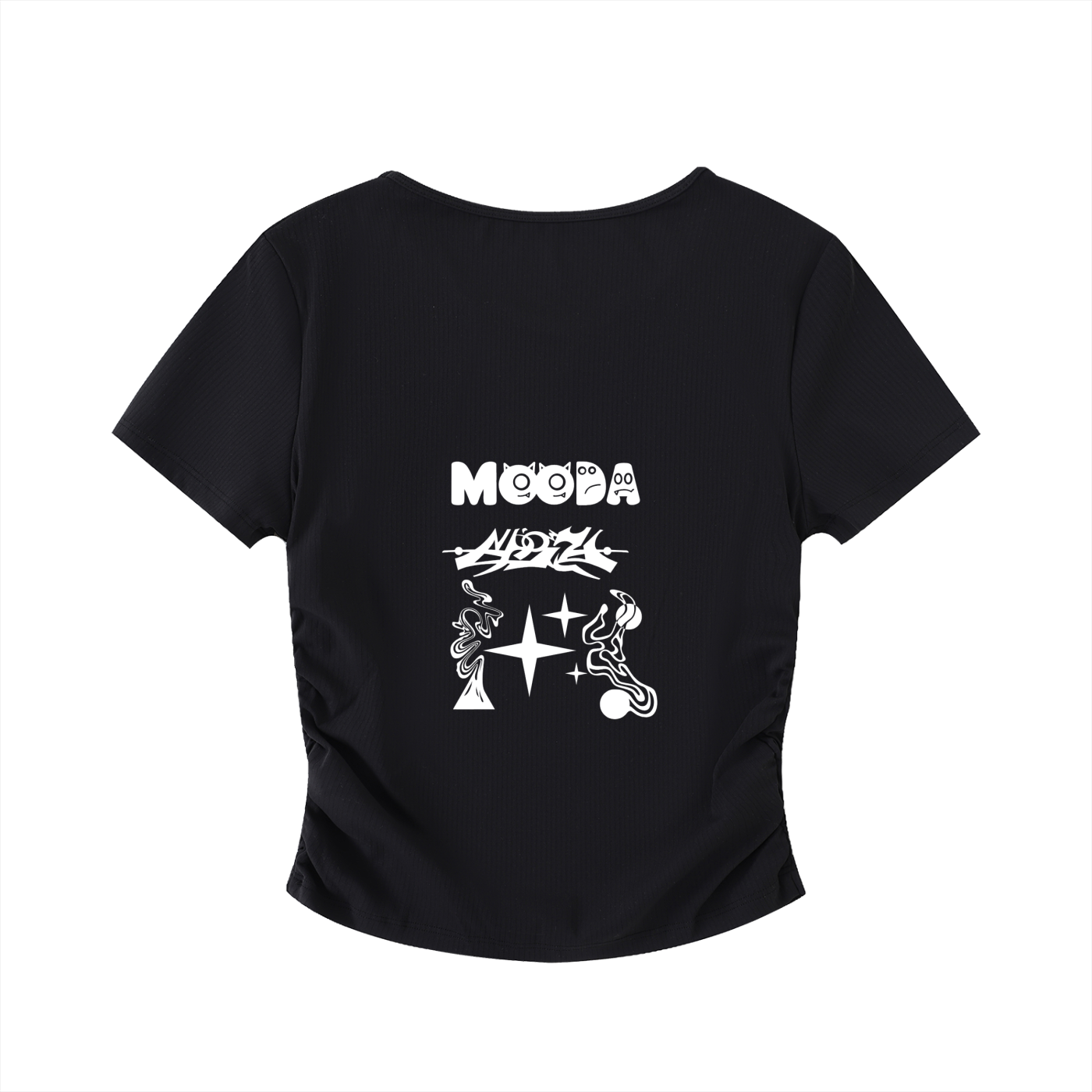 Mooda Ruched Bodycon Crop Top