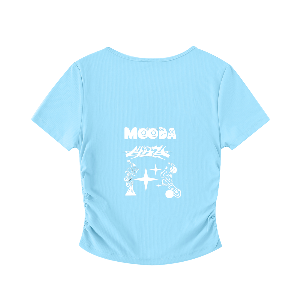 Mooda Ruched Bodycon Crop Top