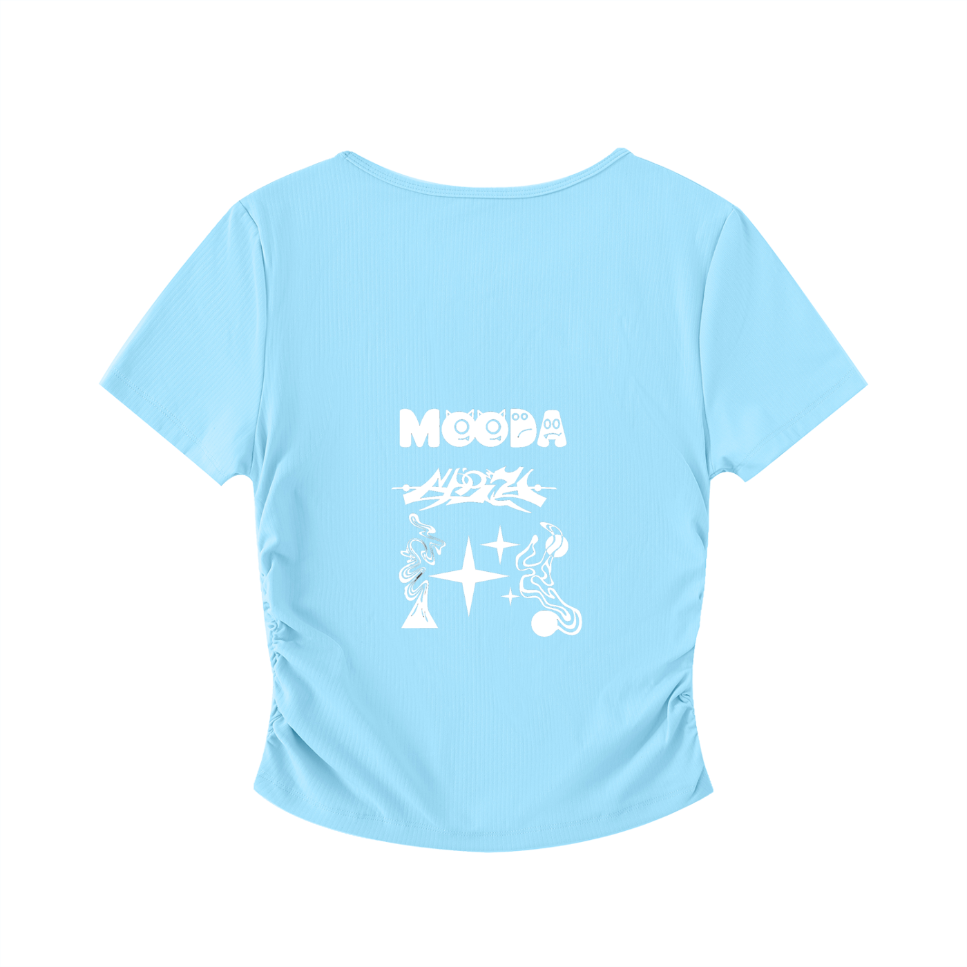 Mooda Ruched Bodycon Crop Top