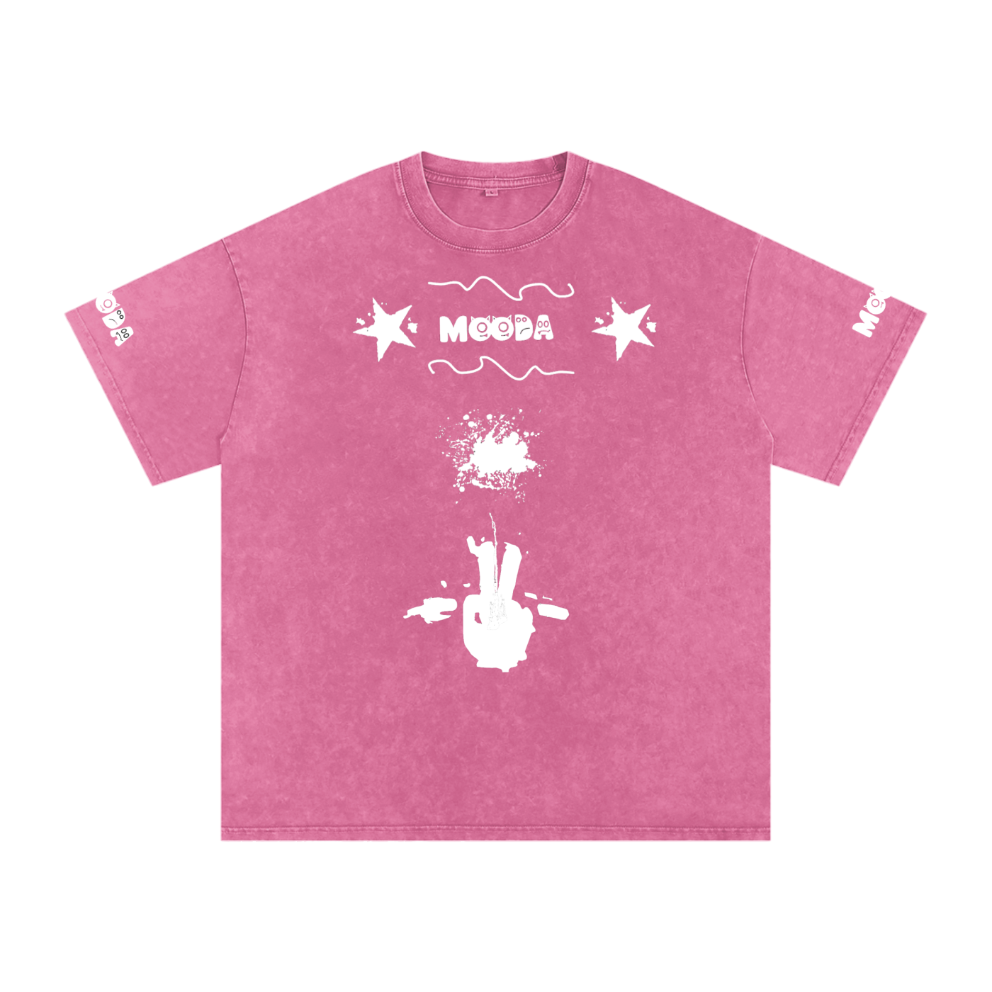 Mooda Snow Washed Oversized Cotton T-Shirt