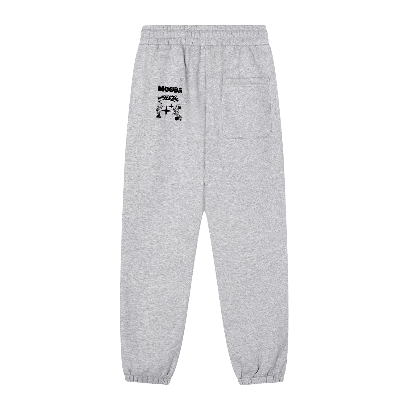 Mooda Sun Fade Contrast Tape Fleece Jogged Sweatpants