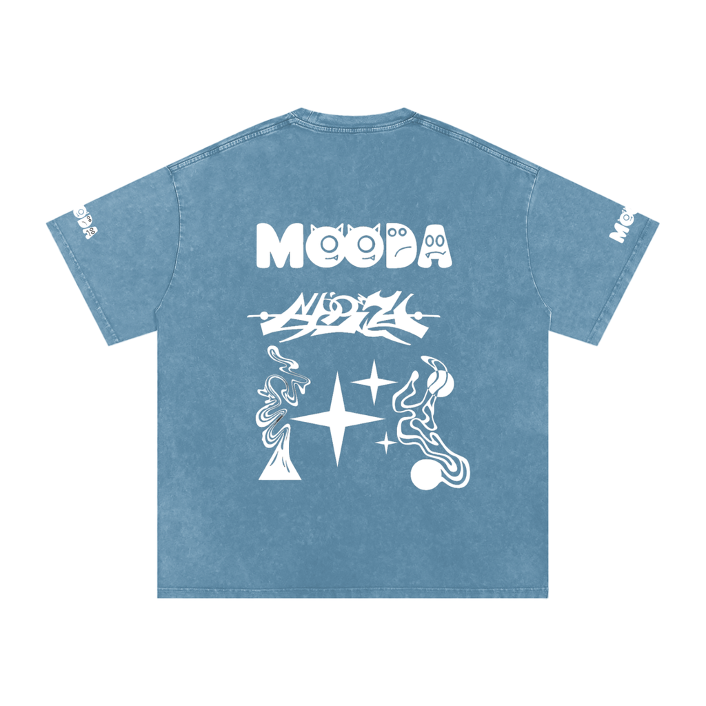 Mooda Snow Washed Oversized Cotton T-Shirt