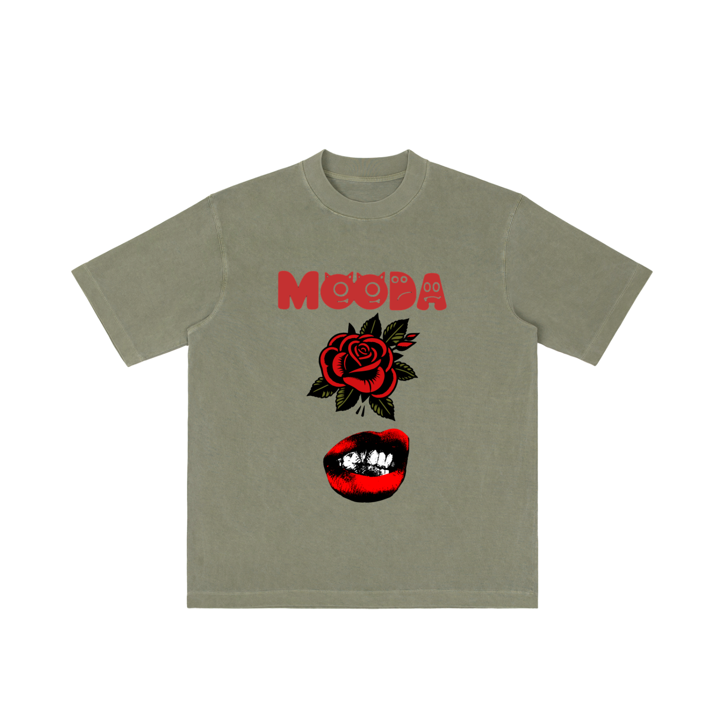 Mooda Vintage Wash Drop Shoulder T-shirt