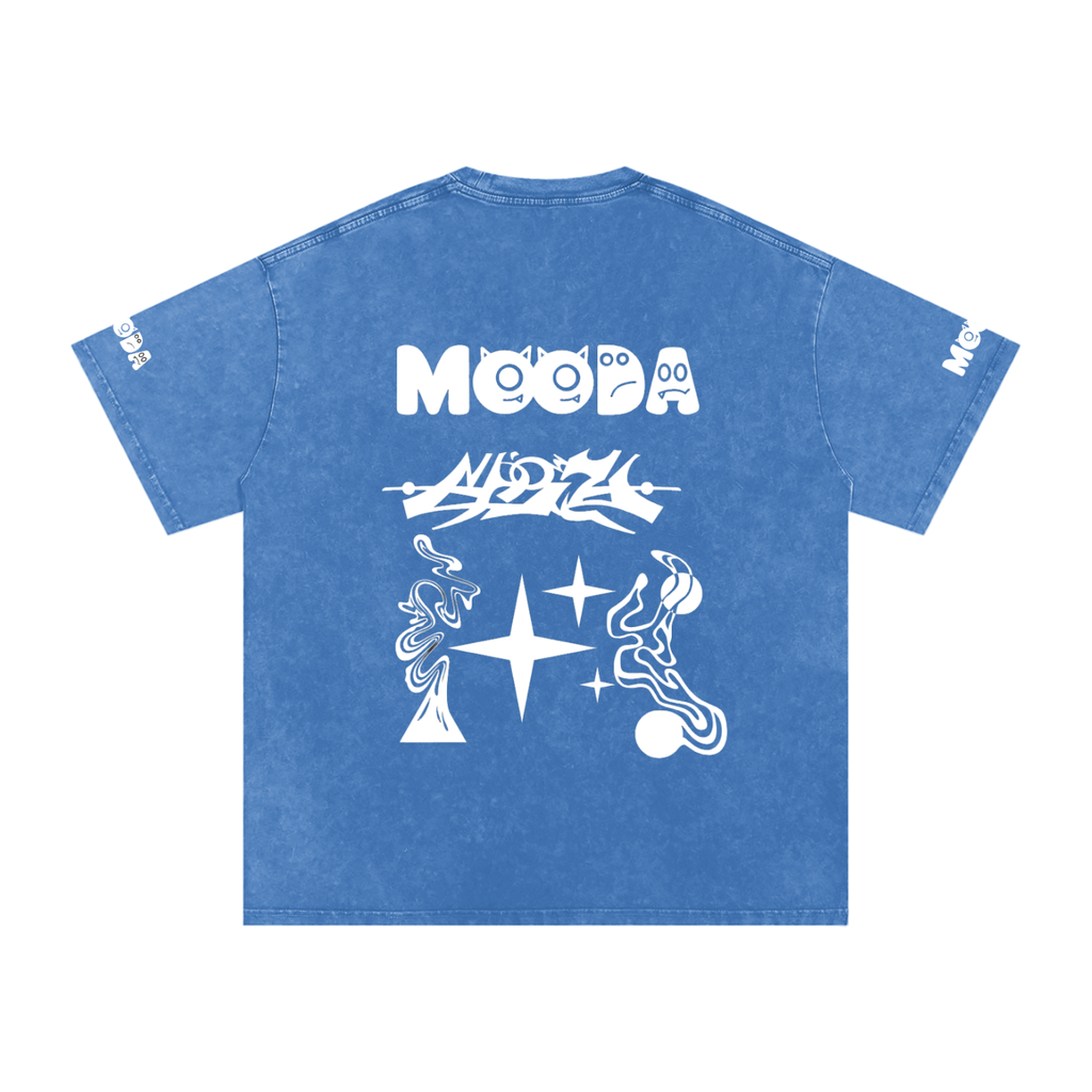 Mooda Snow Washed Oversized Cotton T-Shirt
