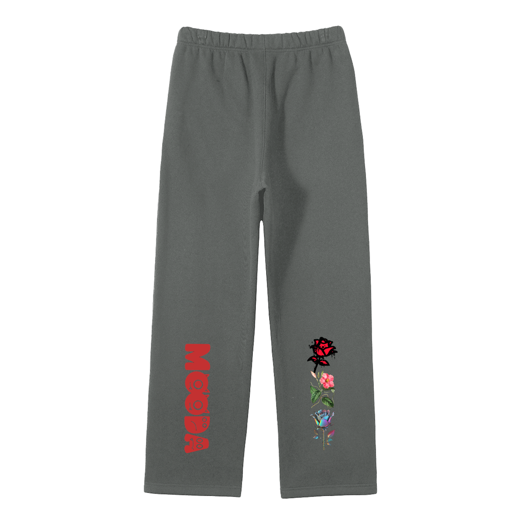 Mooda Unisex Solid Color Fleece Straight Leg Pants