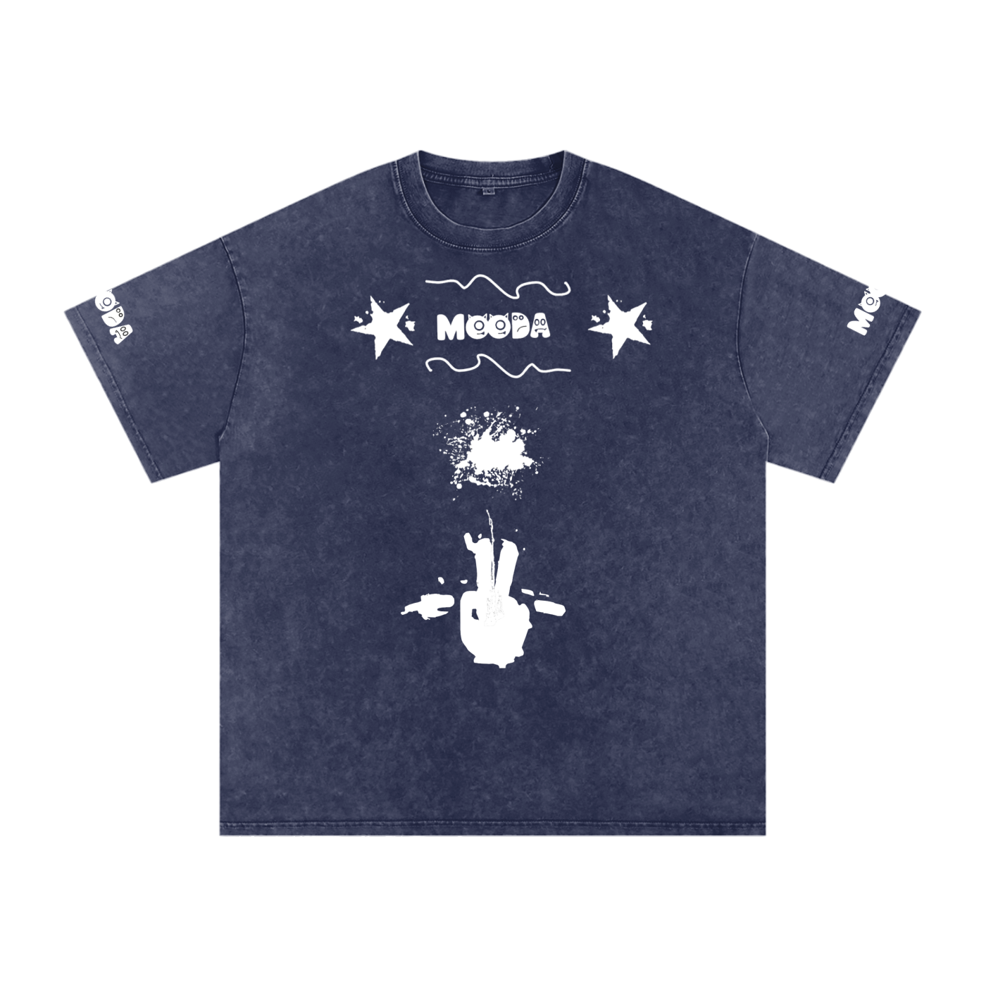 Mooda Snow Washed Oversized Cotton T-Shirt