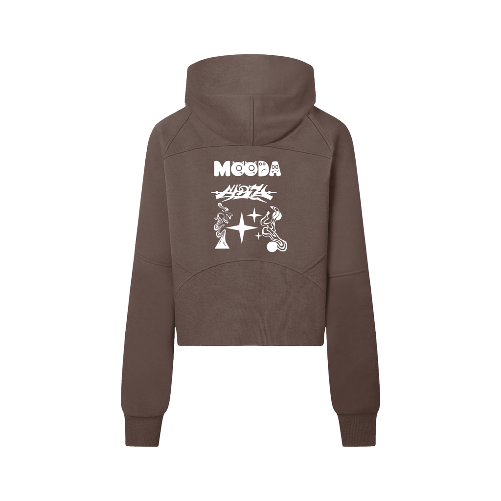 Cropped Half-Zip Hoodie