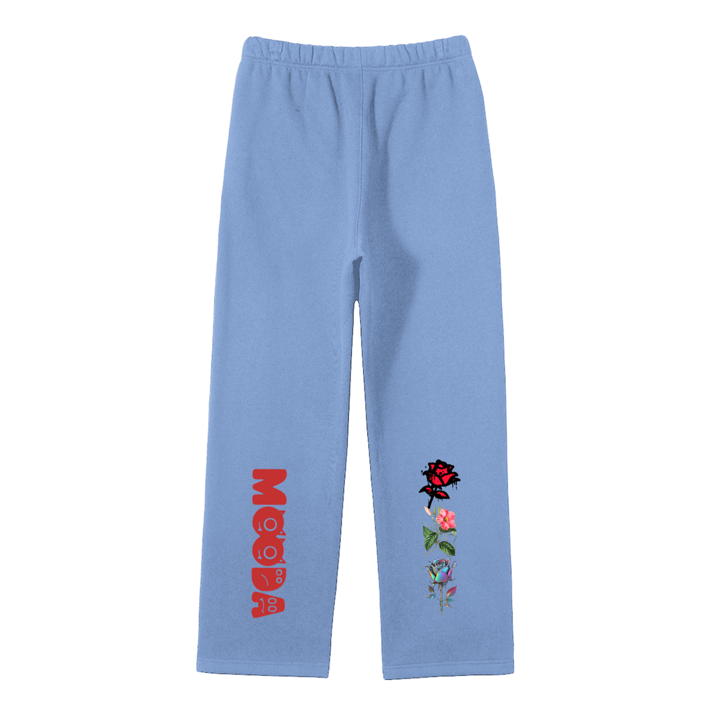 Mooda Unisex Solid Color Fleece Straight Leg Pants