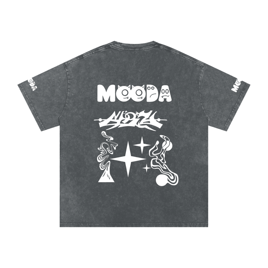 Mooda Snow Washed Oversized Cotton T-Shirt