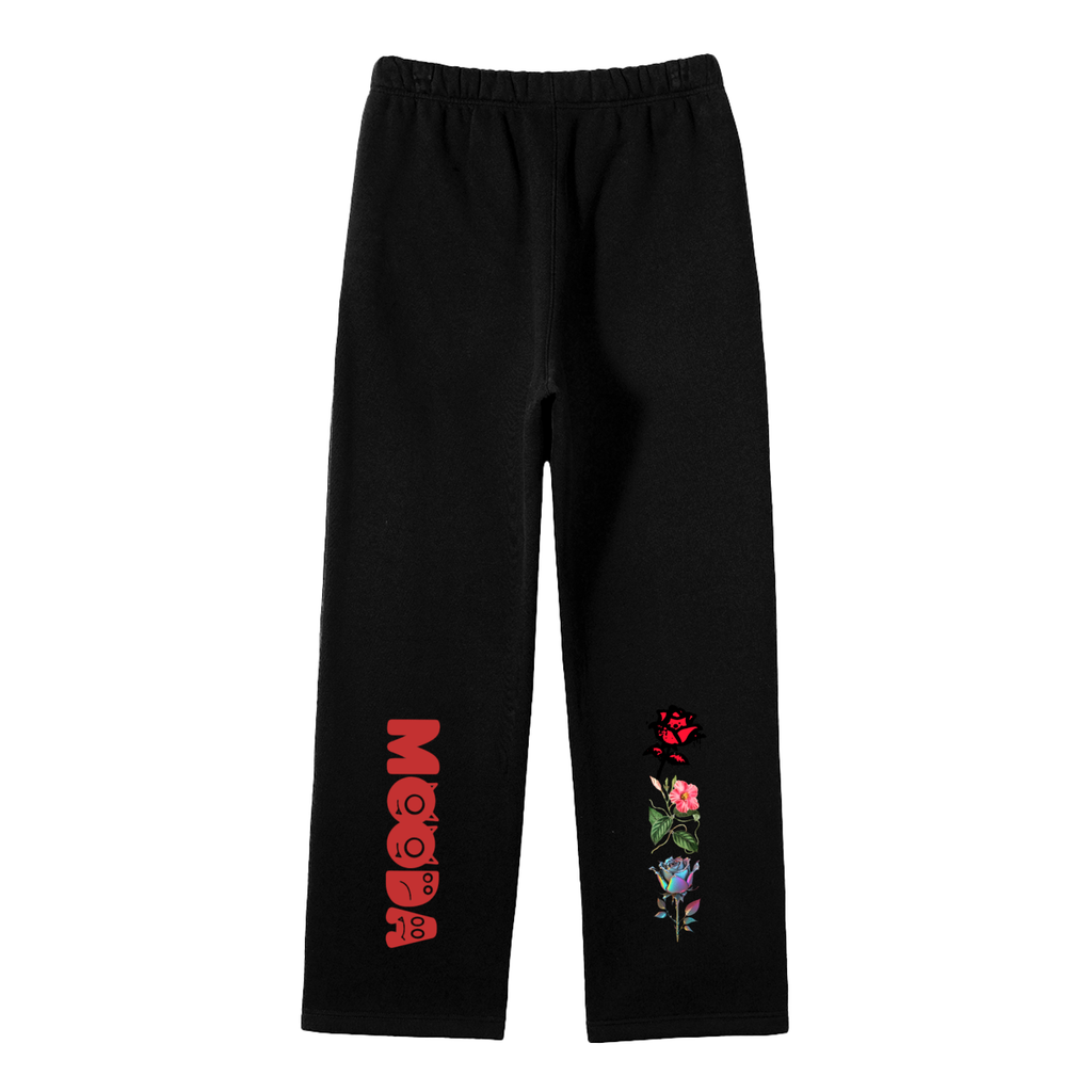 Mooda Unisex Solid Color Fleece Straight Leg Pants