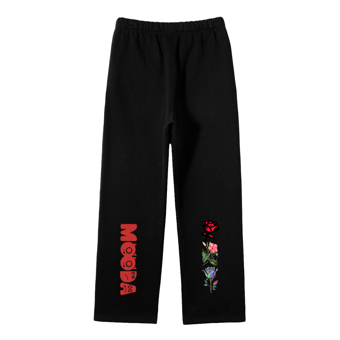Mooda Unisex Solid Color Fleece Straight Leg Pants