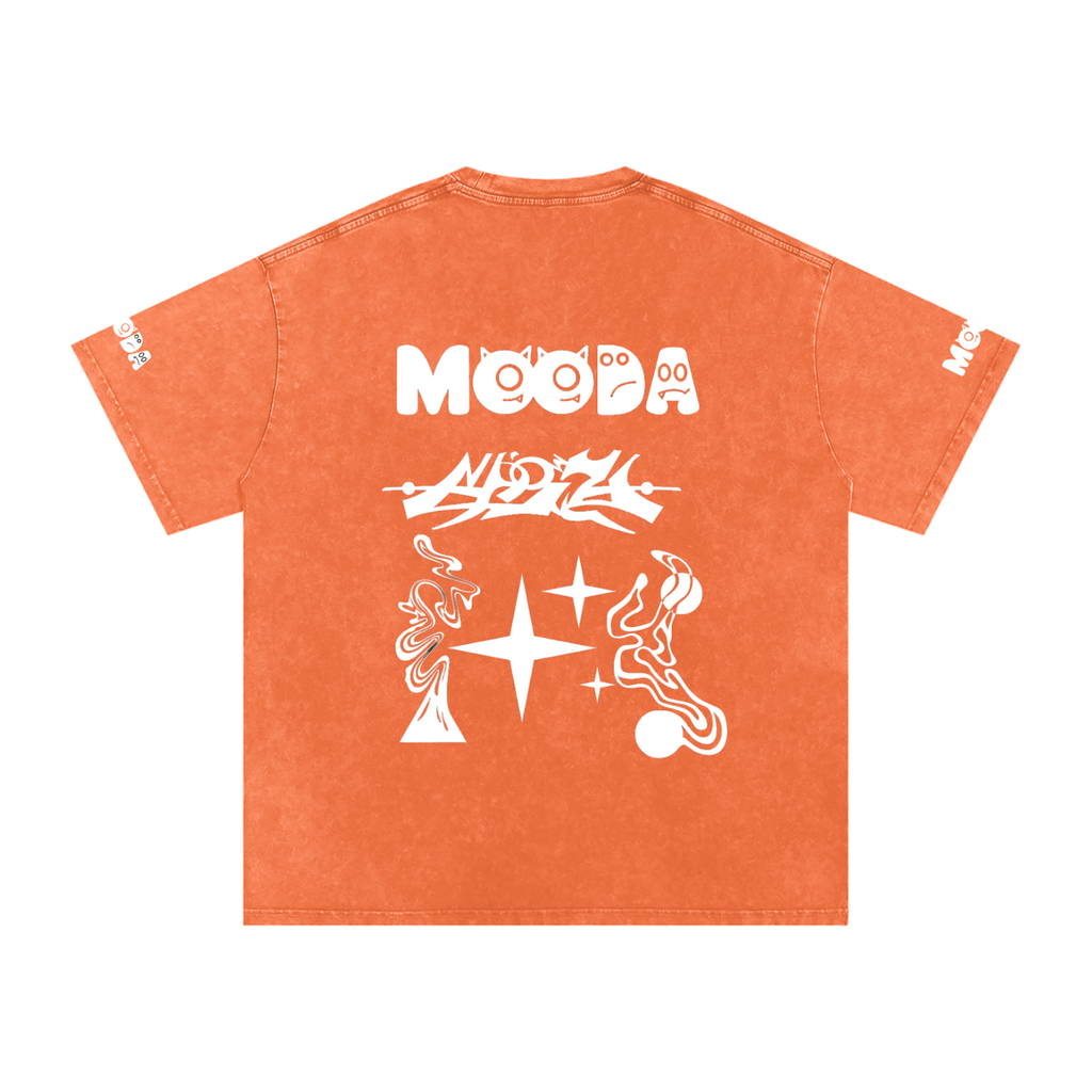 Mooda Snow Washed Oversized Cotton T-Shirt