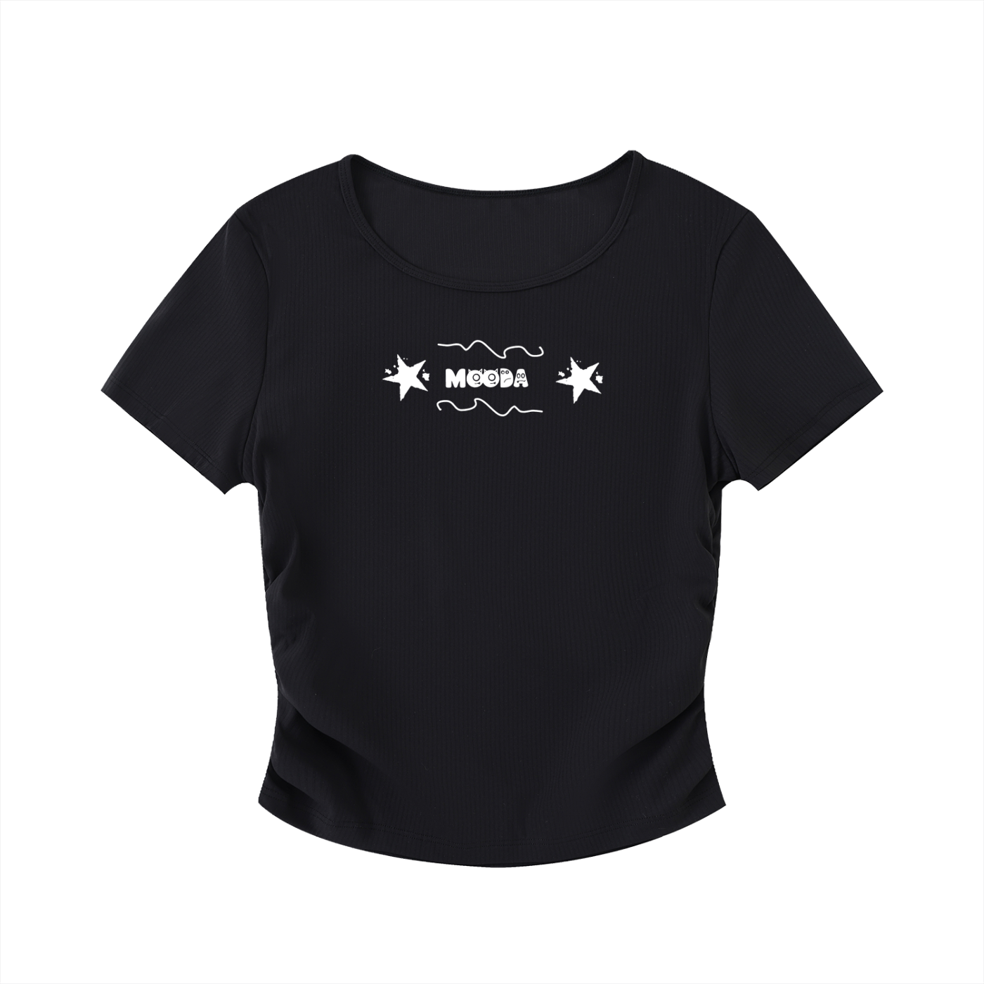 Mooda Ruched Bodycon Crop Top