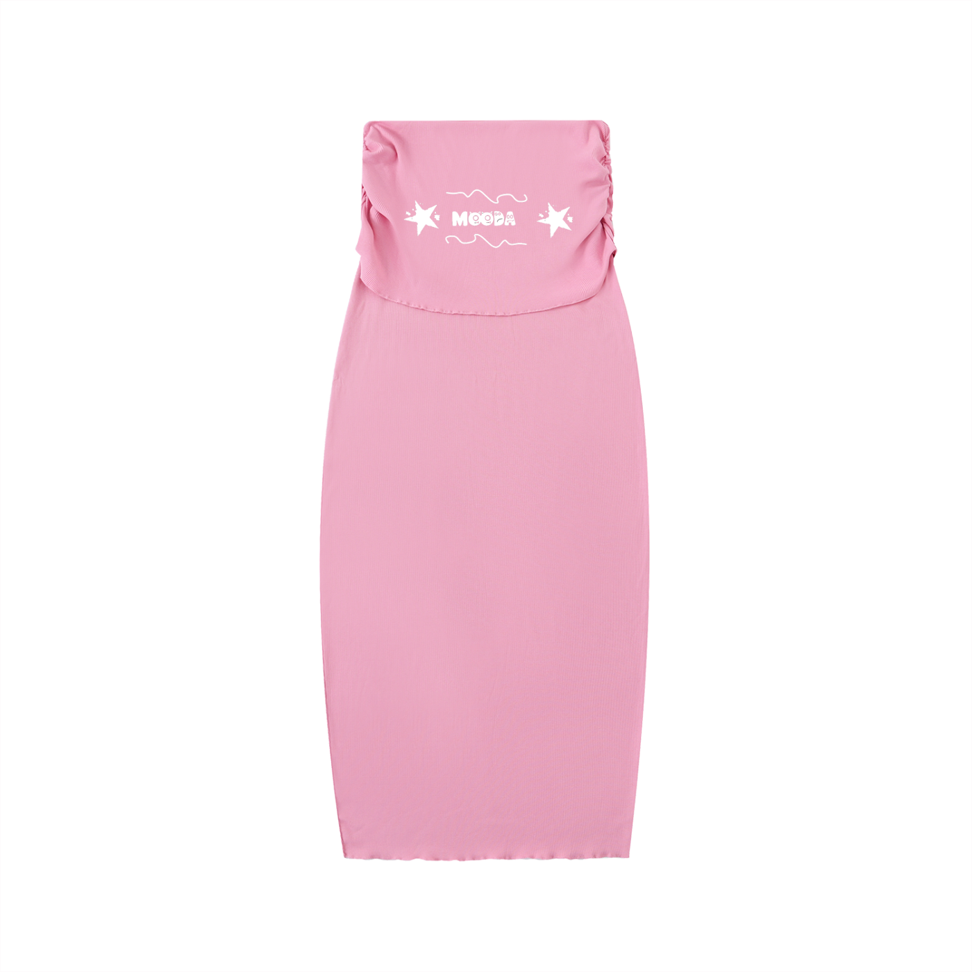 Mooda Dyed Washed Straight Hip-Hugging Slim Maxi Skirt