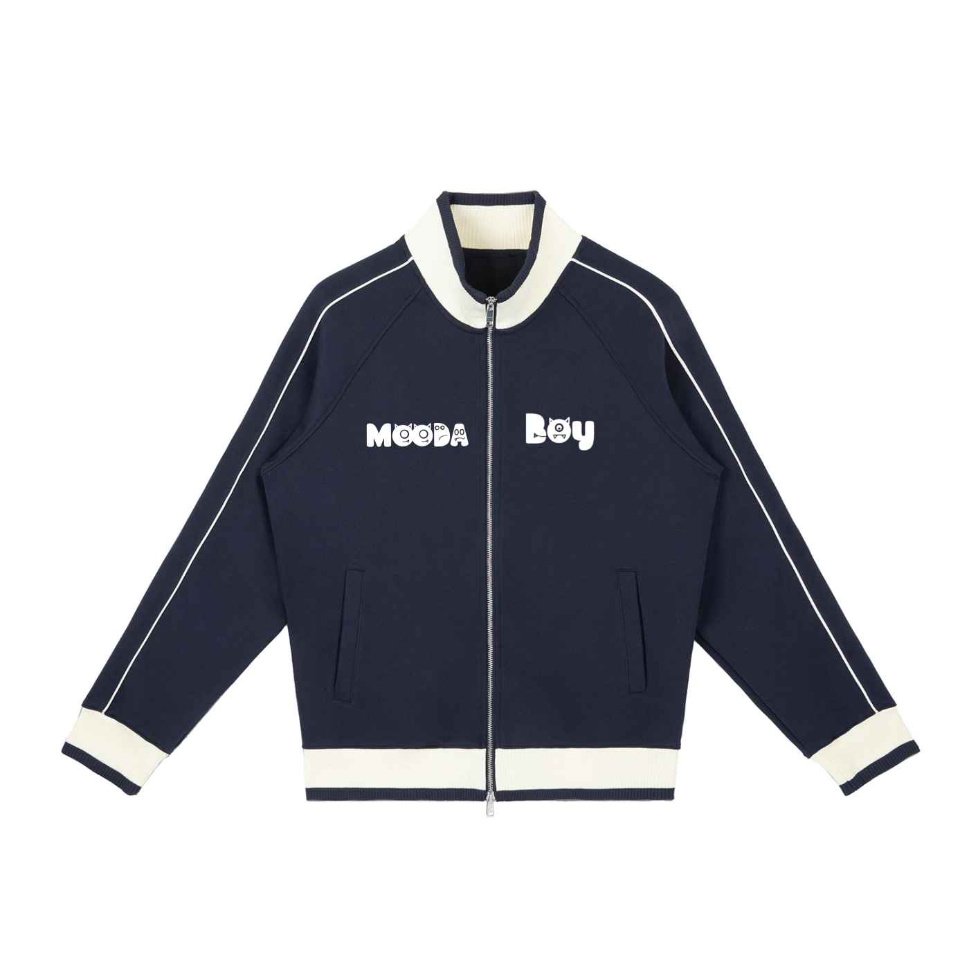 Mooda Color Block Raglan Sleeve Zip Track Jacket