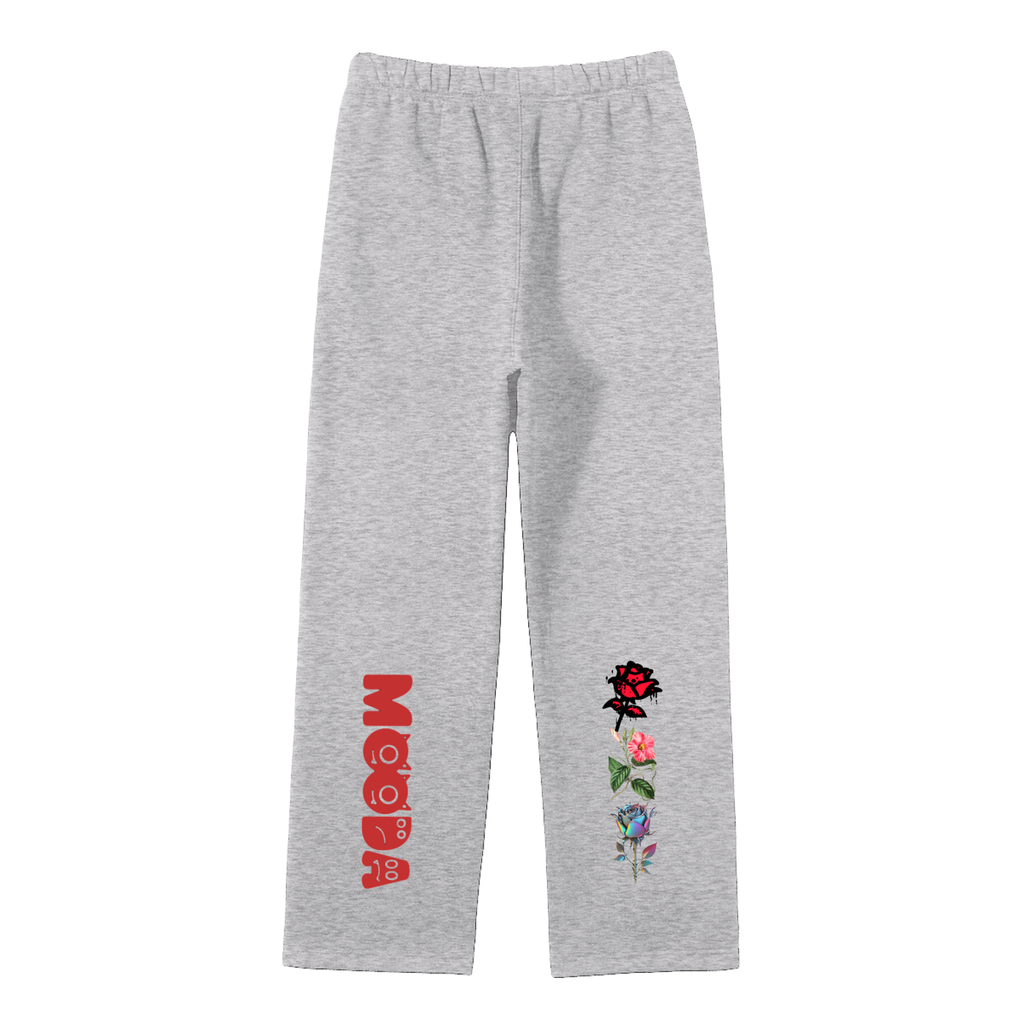 Mooda Unisex Solid Color Fleece Straight Leg Pants
