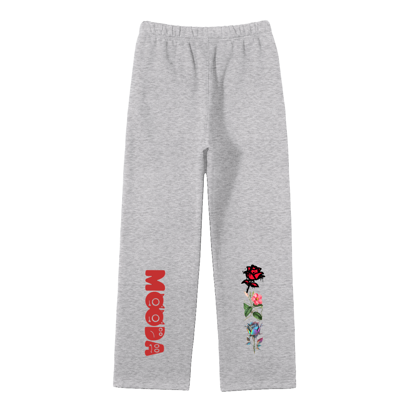 Mooda Unisex Solid Color Fleece Straight Leg Pants
