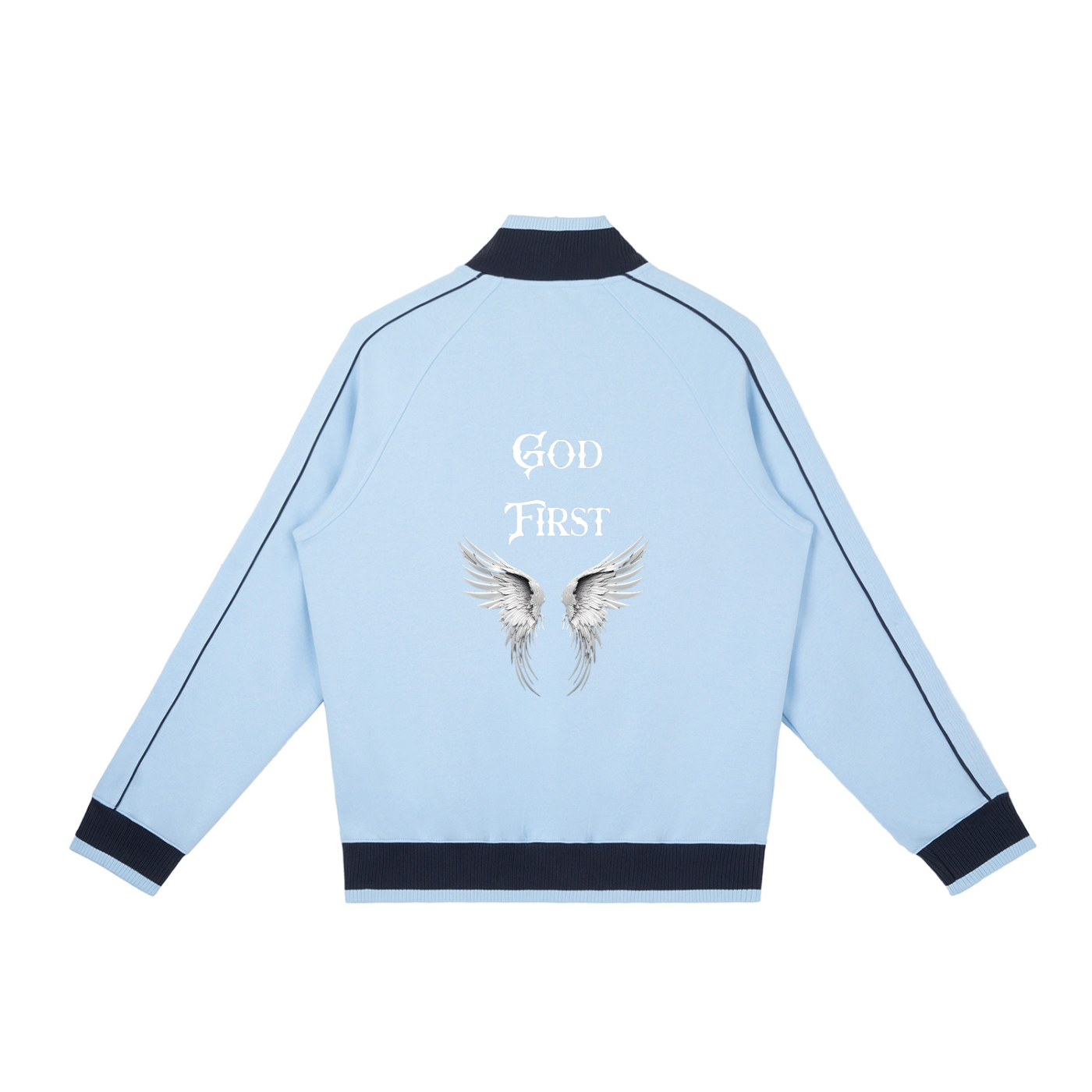 Mooda Color Block Raglan Sleeve Zip Track Jacket